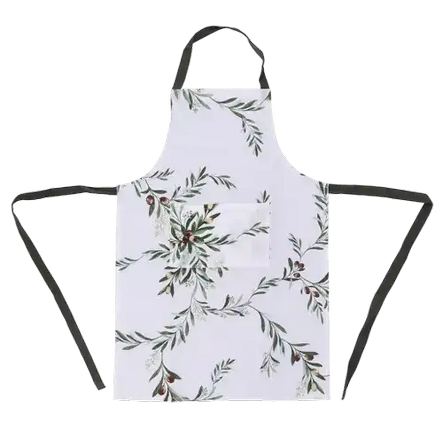 Image of Essentials Olive Green Full Size Kitchen Apron 60 x 90cm