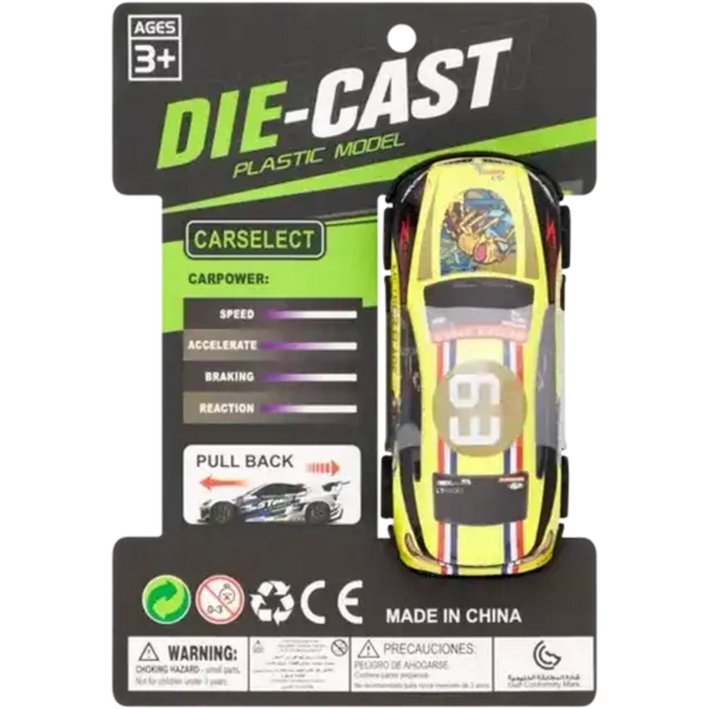 ライセンスRCラスタアソート　 Shoprite ZA | Die-Cast Racer Toy Car 9cm (Type May Vary)
