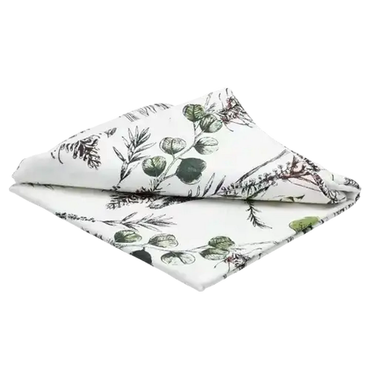 Image of Essentials White Botanic 6 - 8 Seater Table Cloth 150 x 23cm