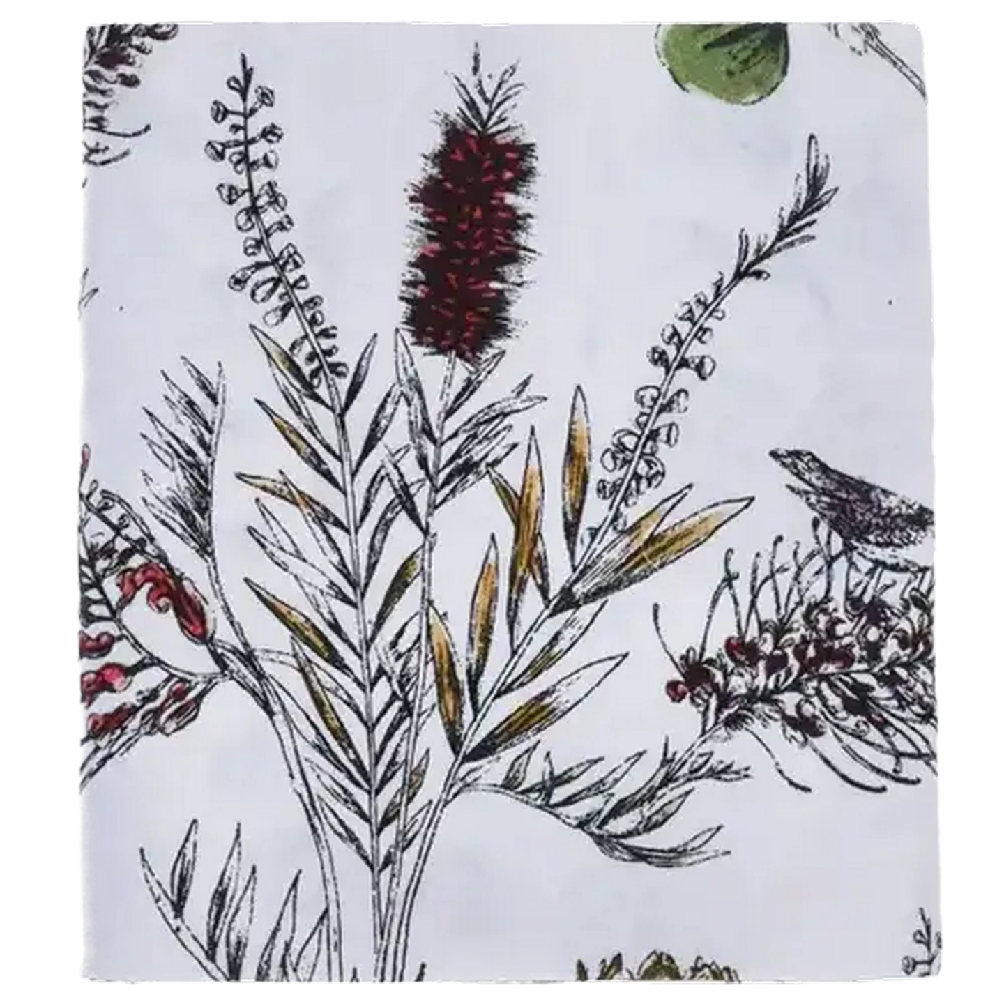 Image of Essentials White Botanic 6 - 8 Seater Table Cloth 150 x 23cm