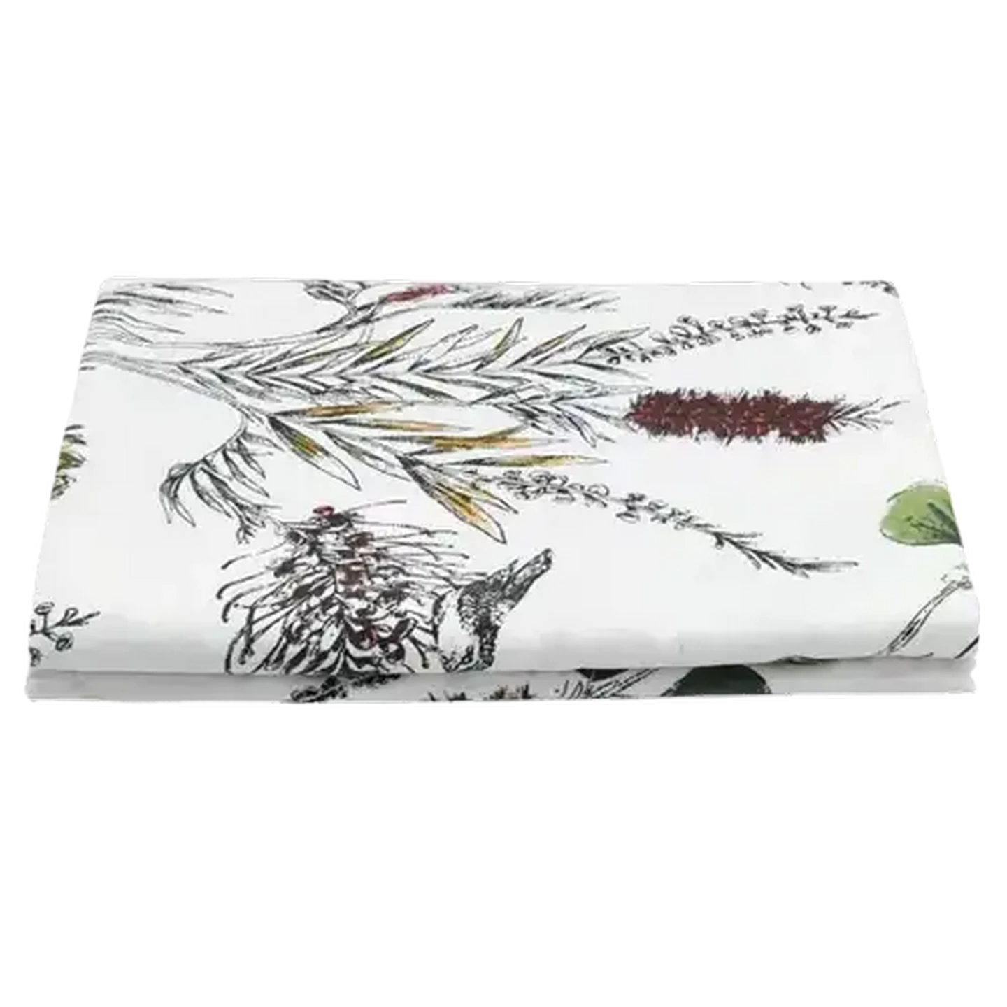 Image of Essentials White Botanic 6 - 8 Seater Table Cloth 150 x 23cm