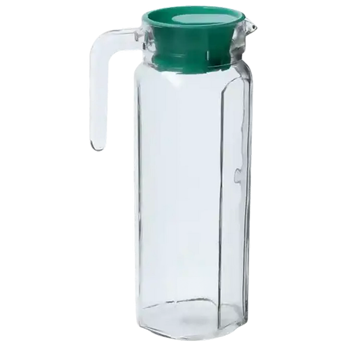 Shoprite ZA | Hexagon Glass Jug with Lid Single (Colour May Vary)
