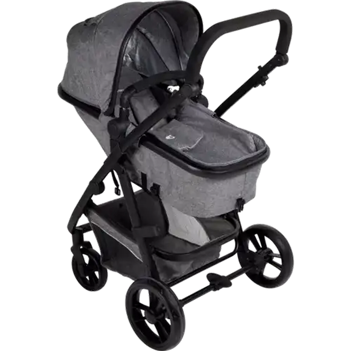 Image of Little Me Journey 2-In-1 Black & Grey Pushchair