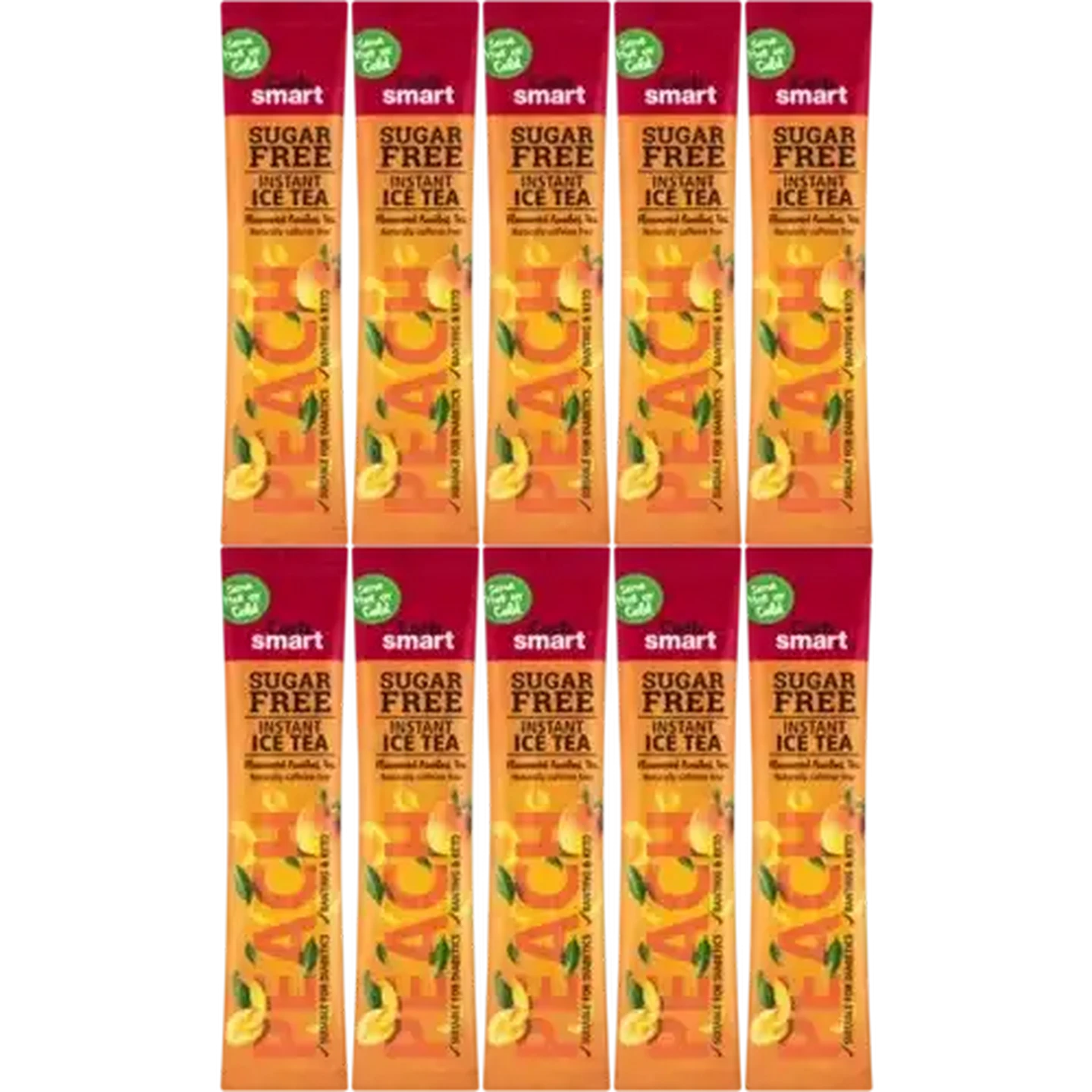 Image of Carbsmart Peach Flavoured Sugar Free Instant Rooibos Ice Tea 10 x 17g