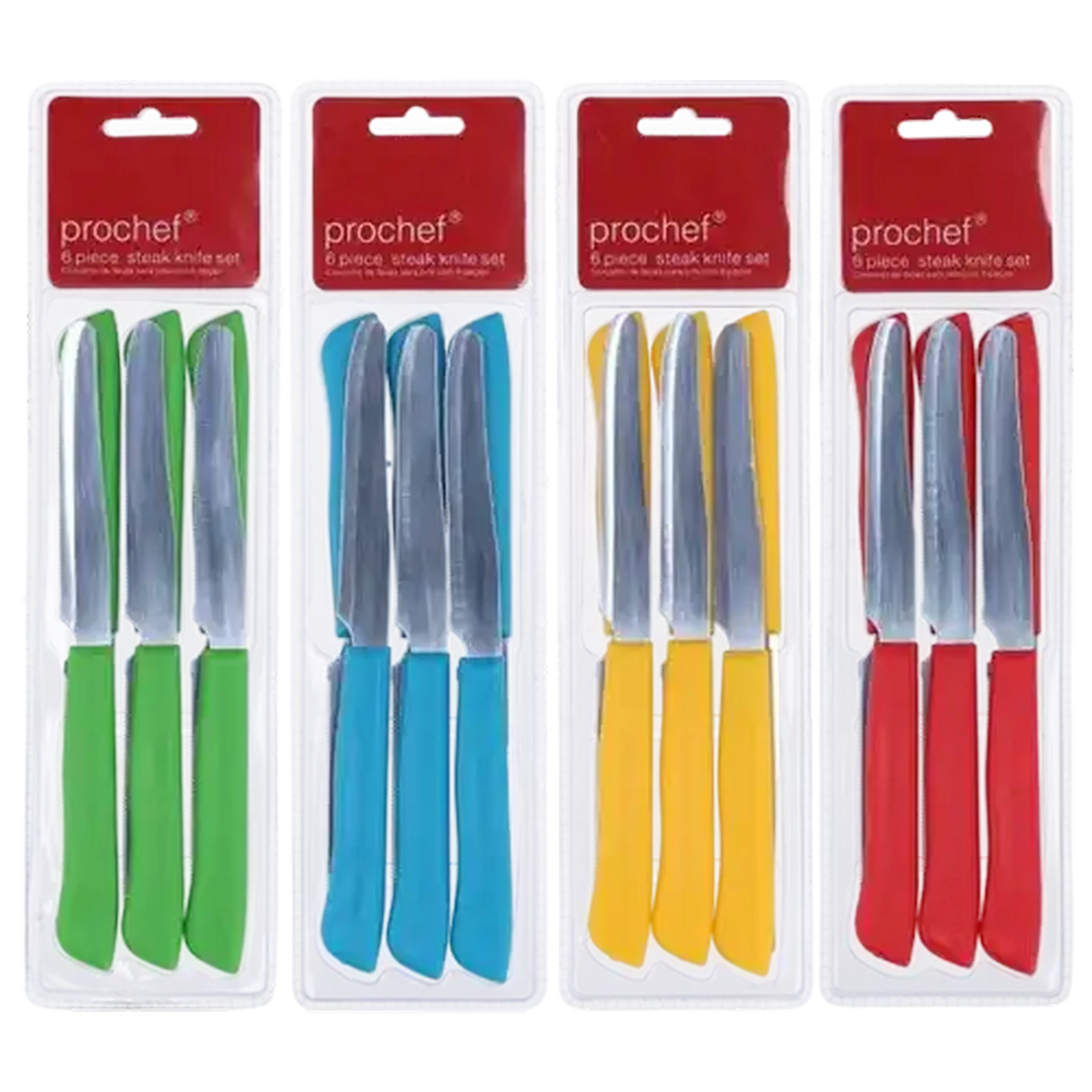 Checkers Sixty60 | Prochef Steak Knife Set 6 Piece (Colour May Vary)