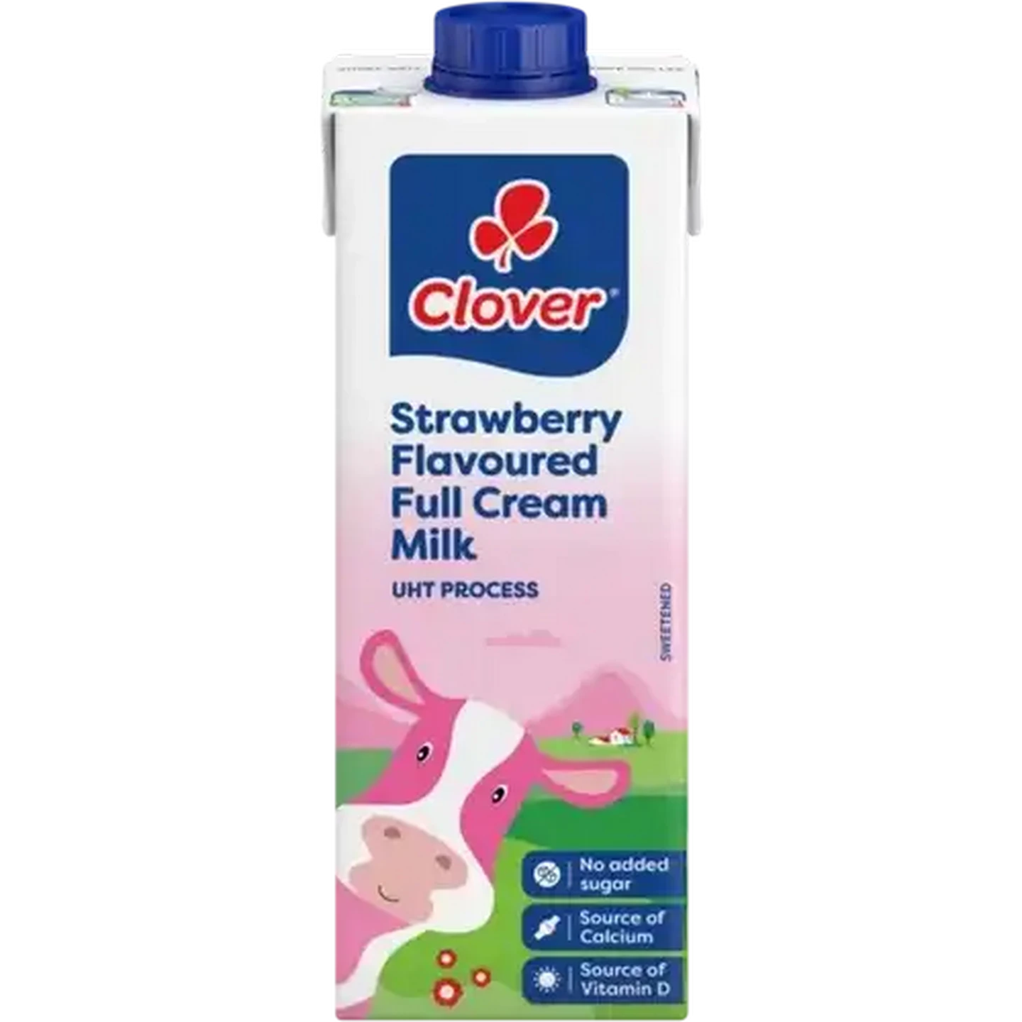 【4月】Milk♡ Checkers Sixty60 | Clover Strawberry Flavoured Full Cream Milk 1L