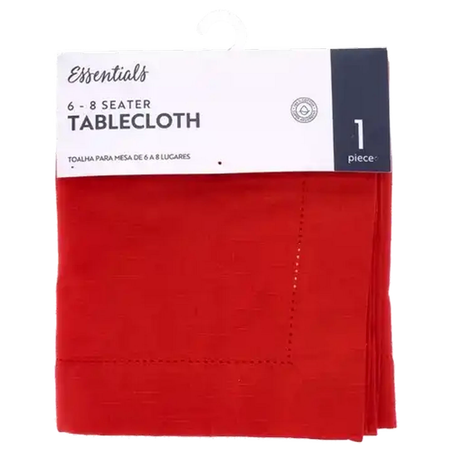 Image of Essentials Red 6 - 8 Seater Table Cloth 150 x 230cm