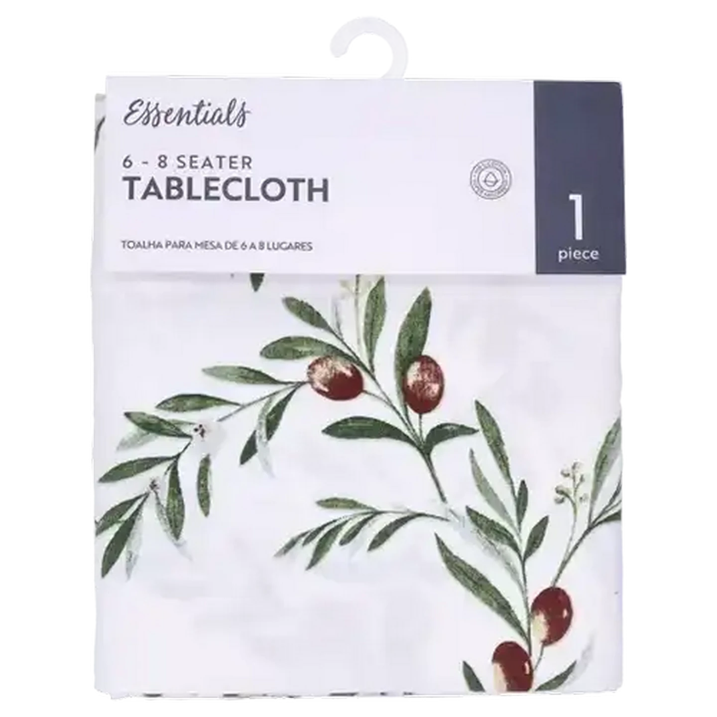 Image of Essentials Olive Green 6 - 8 Seater Table Cloth 150 x 23cm