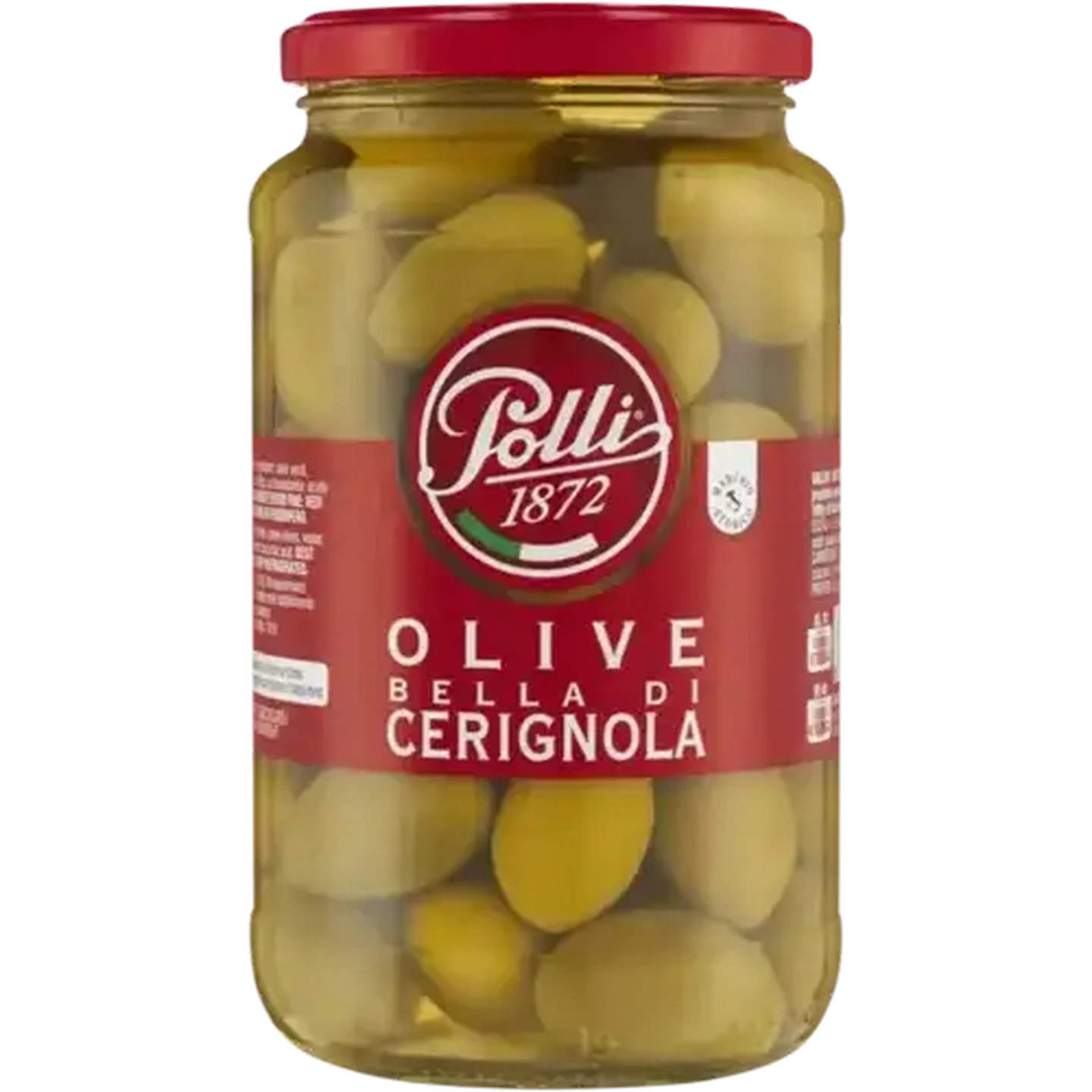 Image of Polli Whole Green Olives in Brine 565g