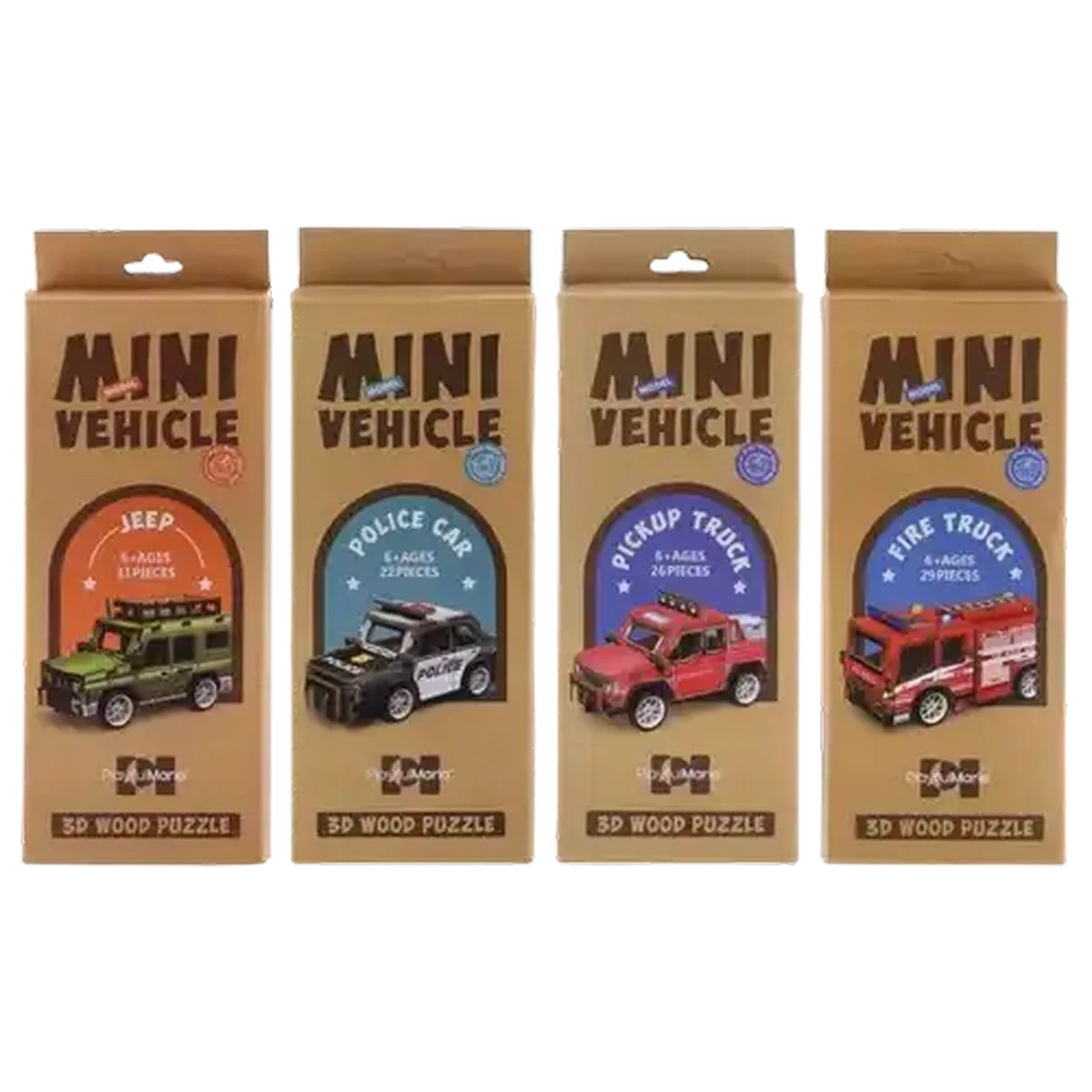 Checkers Sixty60 | 3D Wood Puzzle Mini Vehicle (Design May Vary)