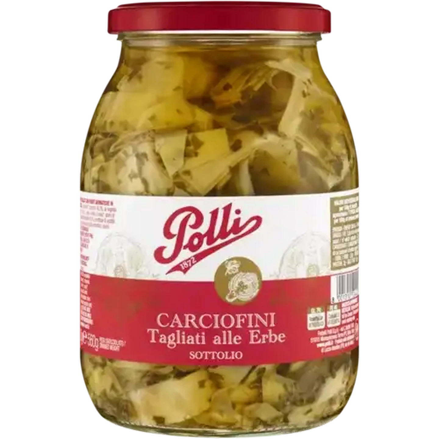 Image of Polli Cutted Artichoke with Herbs in Vegetable Oils 950g