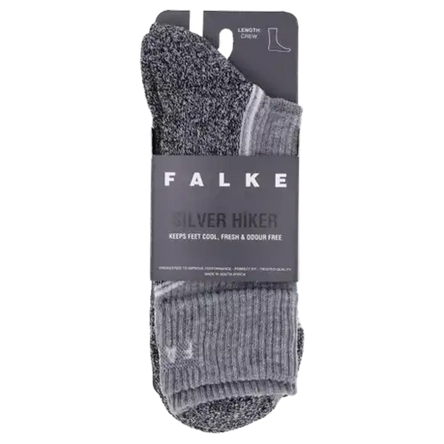 Image of FALKE Bcool Mid Grey Silver Hiker Socks 10-12