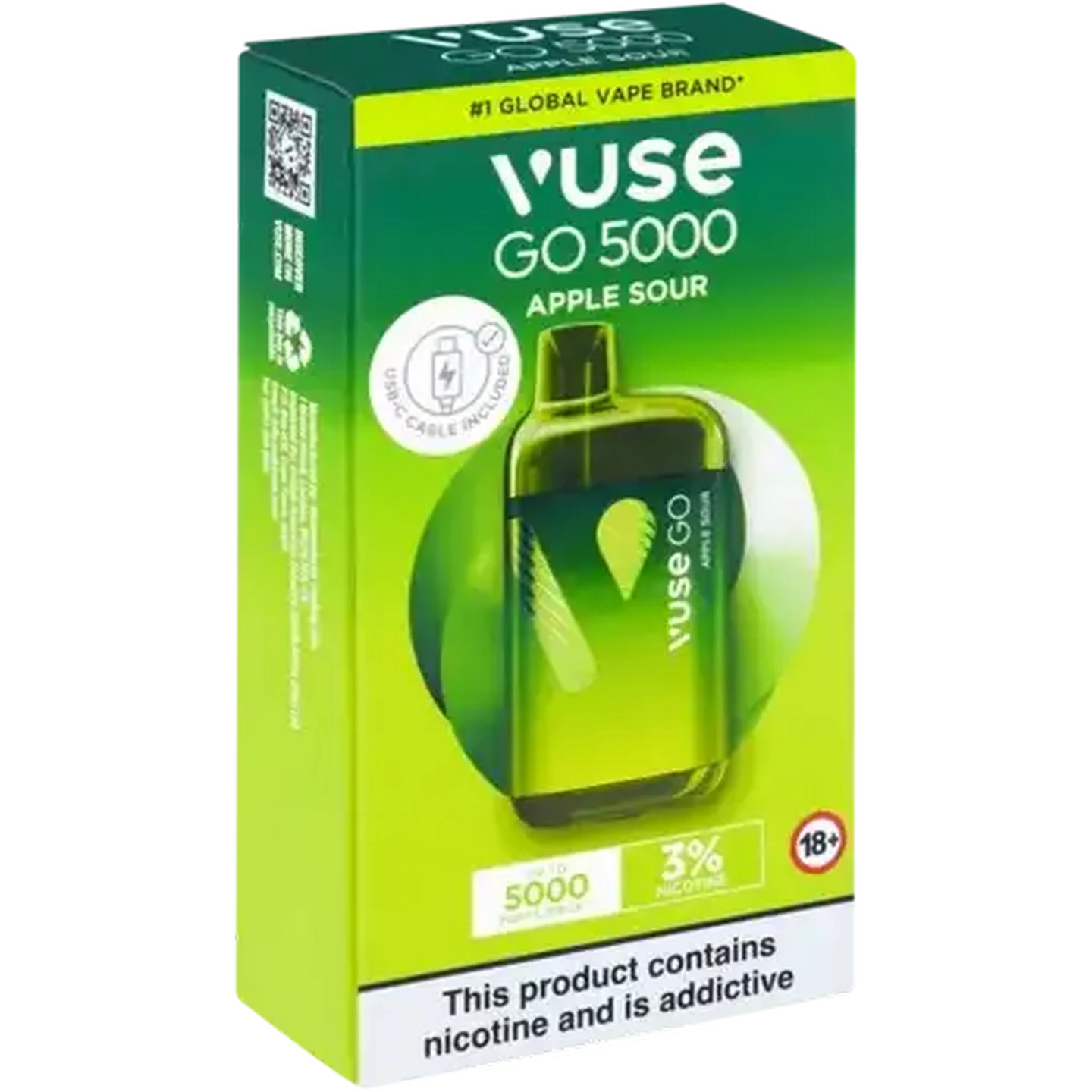 Checkers Sixty60 | Vuse Go 5000 Apple Sour 3% Rechargeable Disposable Vape  10ml (Non-Refundable. Non-Returnable.)