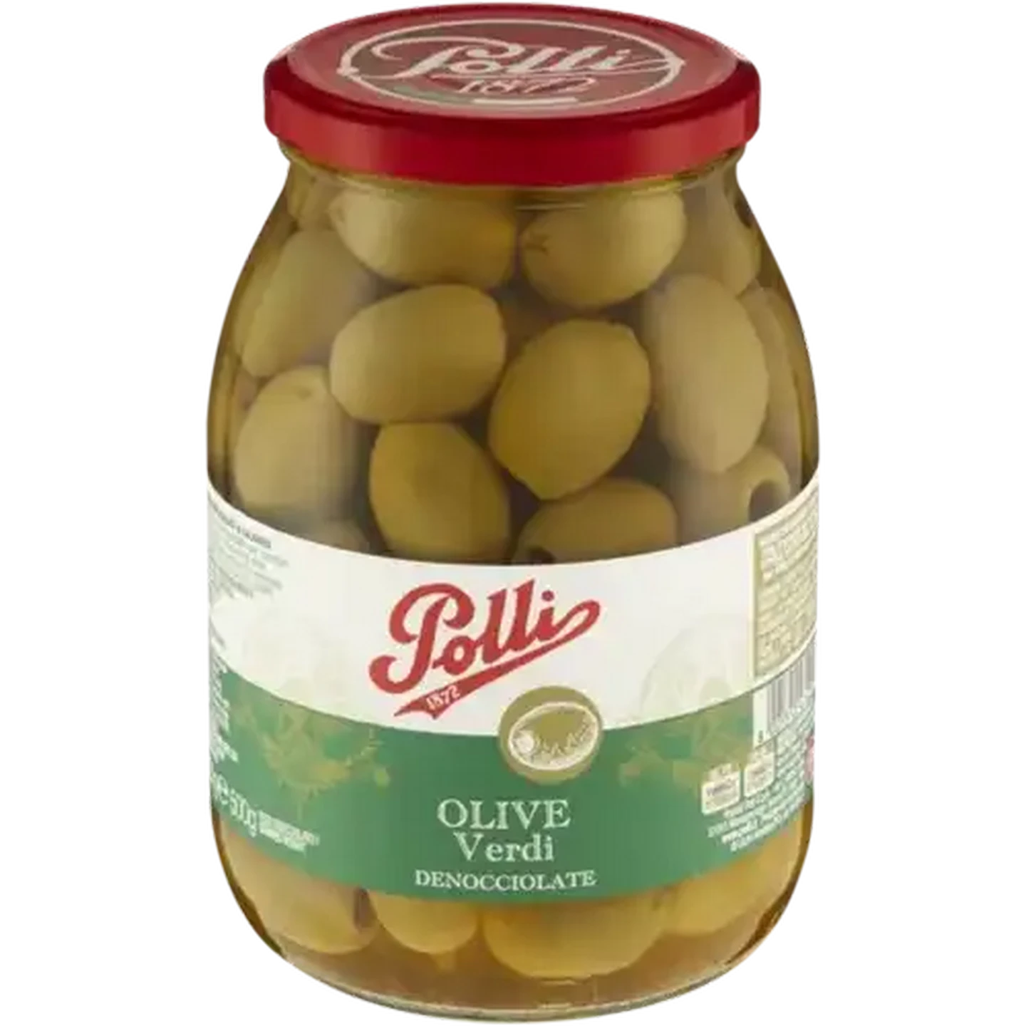 Image of Polli Green Pitted Olives in Brine 1kg