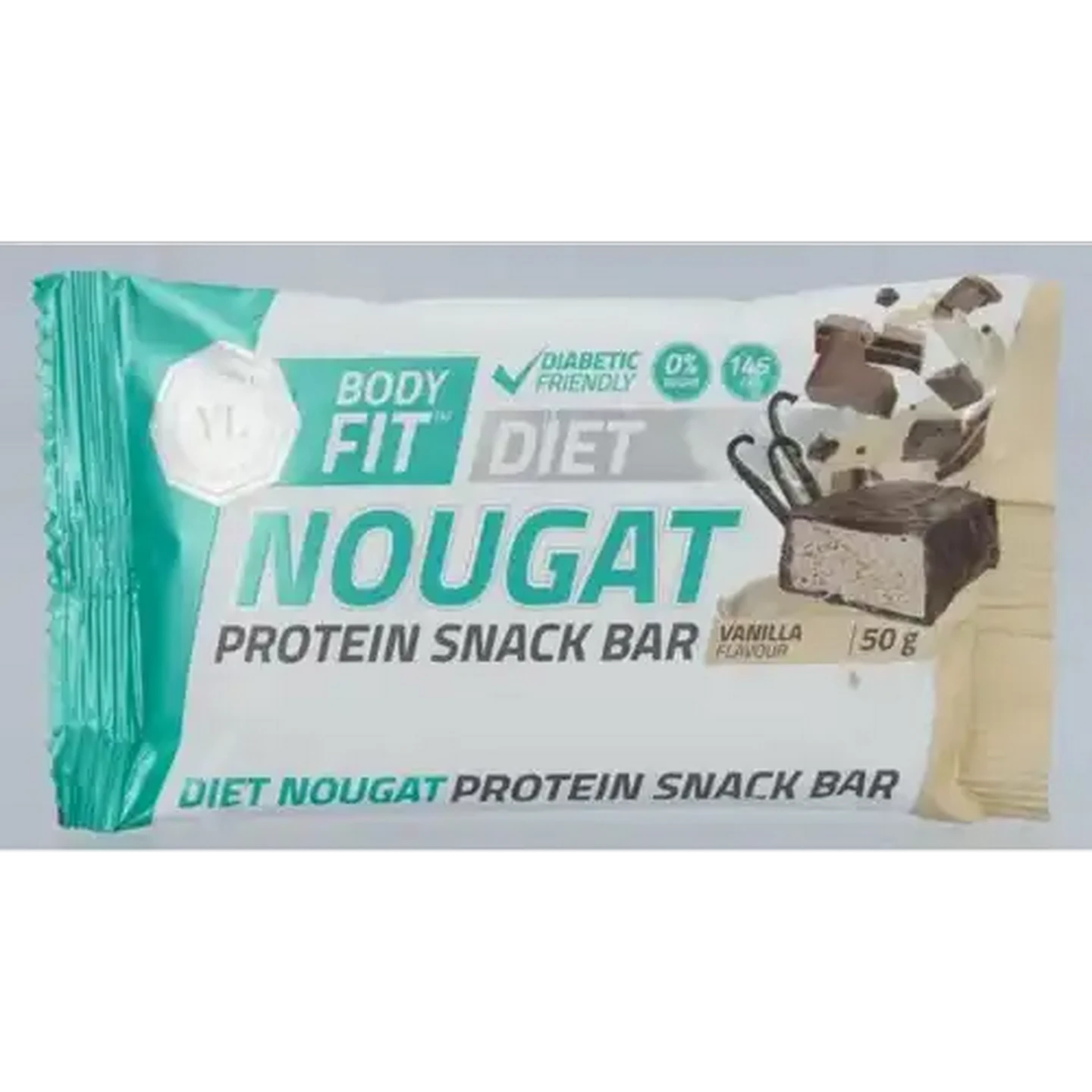 Image of Youthful Living Body Fit Vanilla Flavour Diet Nougat Protein Snack Bar 50g