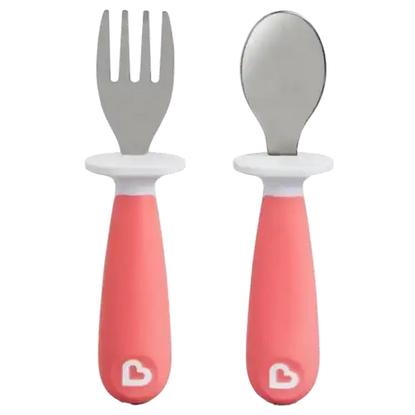 Image of Munchkin Pink Fork & Spoon Set 2-Pack