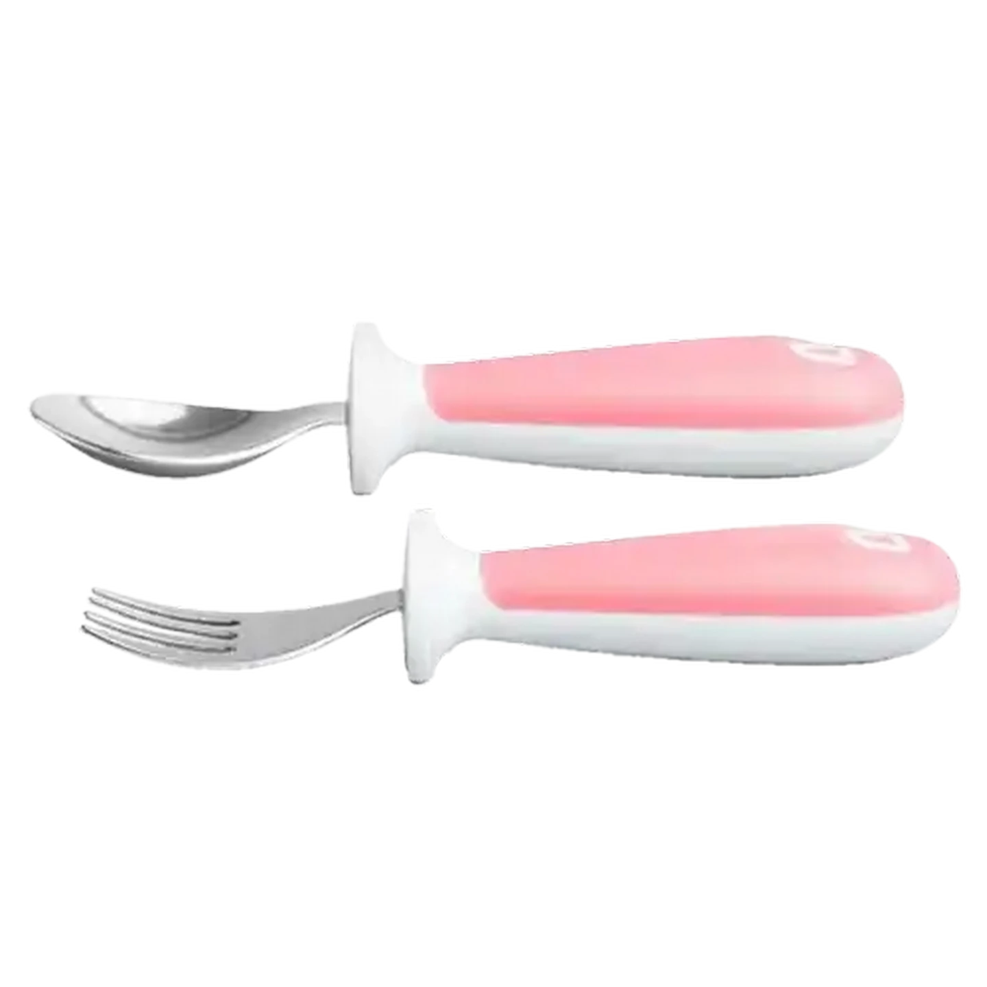 Image of Munchkin Pink Fork & Spoon Set 2-Pack