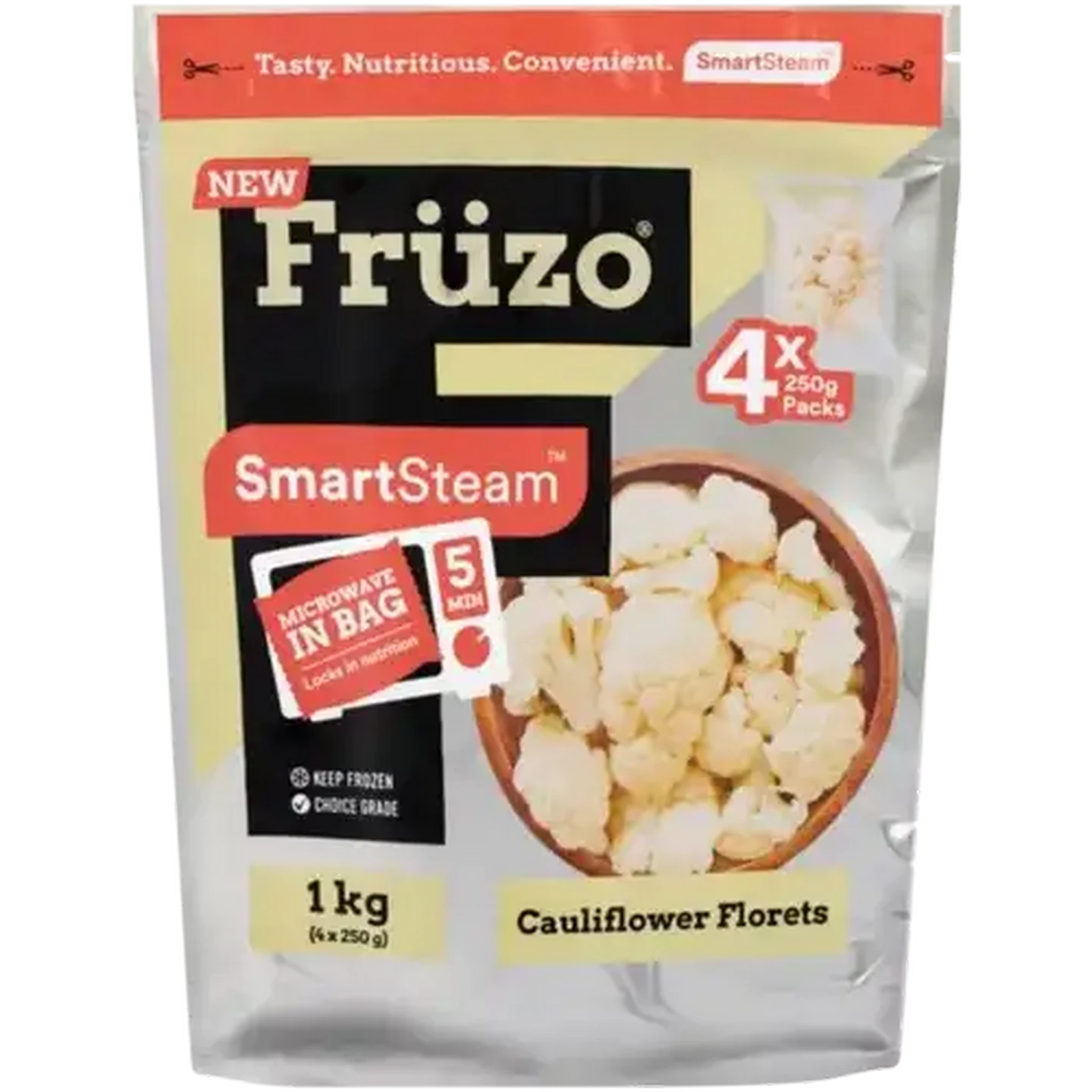 Image of Früzo SmartSteam Frozen Cauliflower Florets 4 x 250g