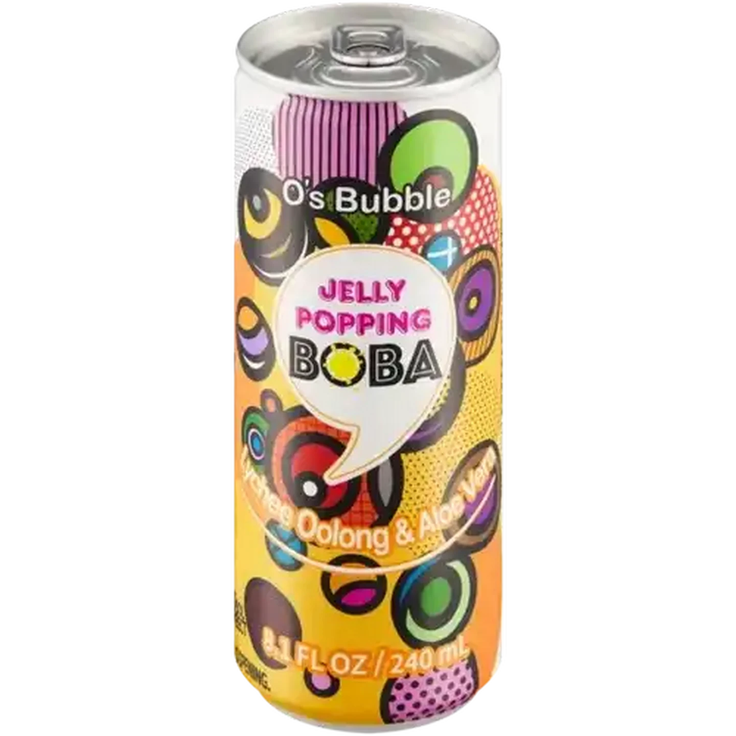Image of O’s Bubble Lychee Oolong & Aloe Vera Jelly Popping Boba 240ml
