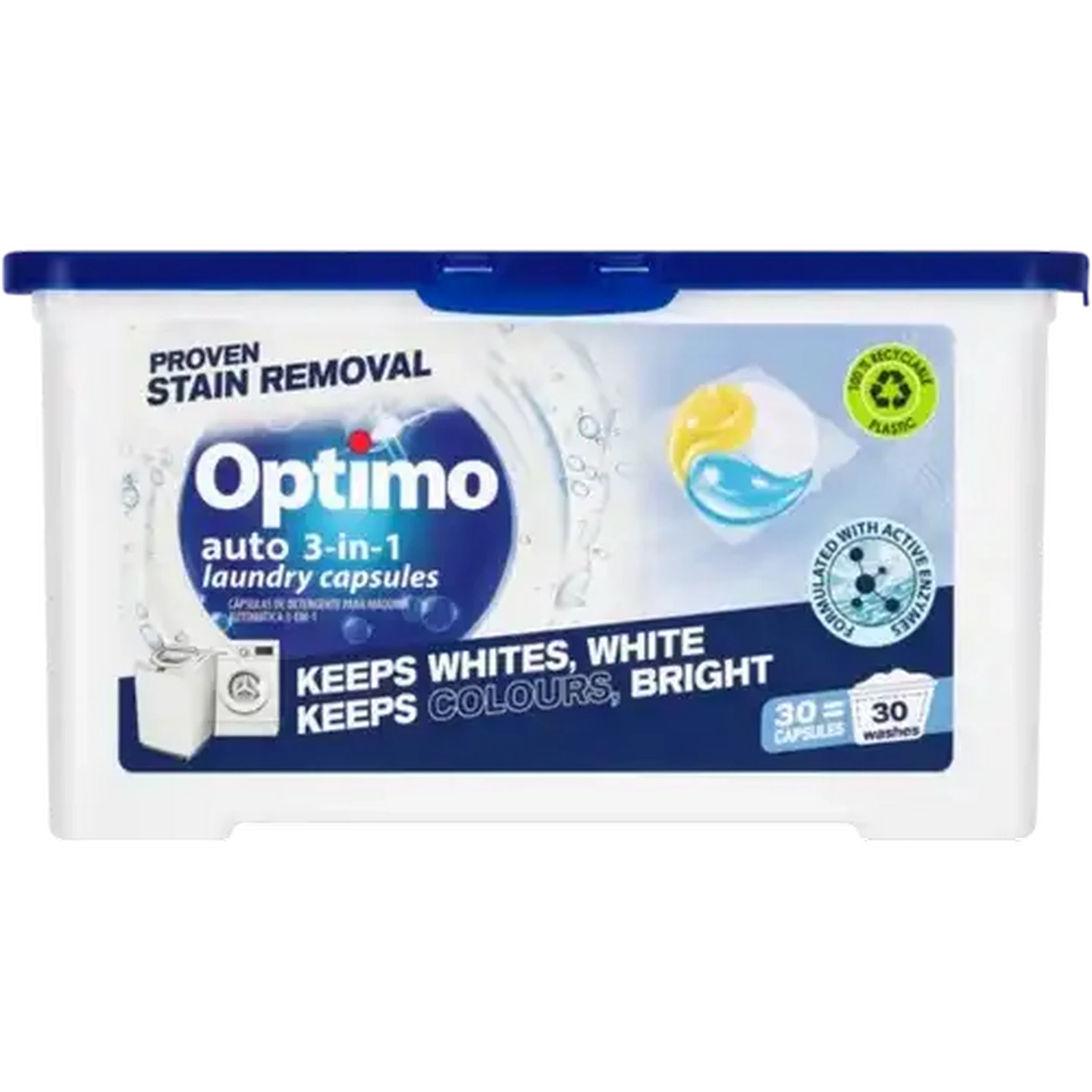 Image of Optimo 3-In-1 Auto Laundry Capsules 30 Pack