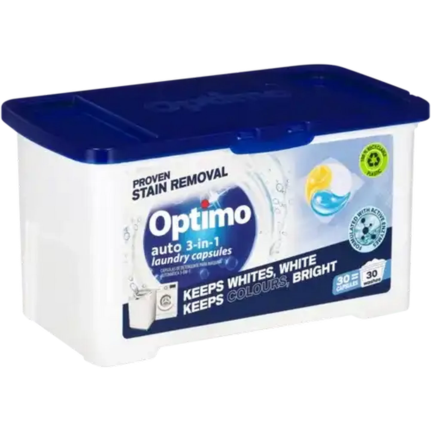 Image of Optimo 3-In-1 Auto Laundry Capsules 30 Pack