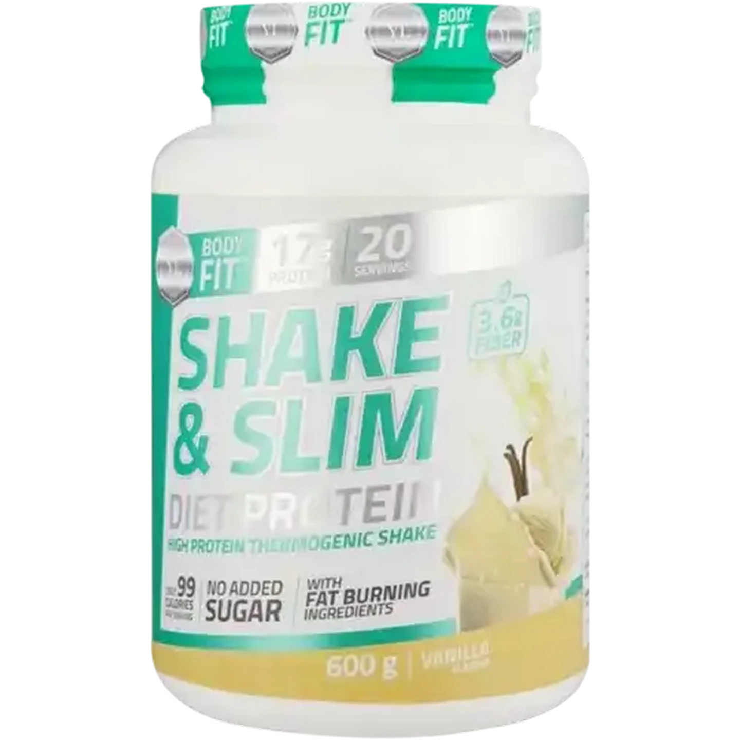 Image of Youthful Living Body Fit Vanilla Flavour Shake & Slim Diet Protein 600g