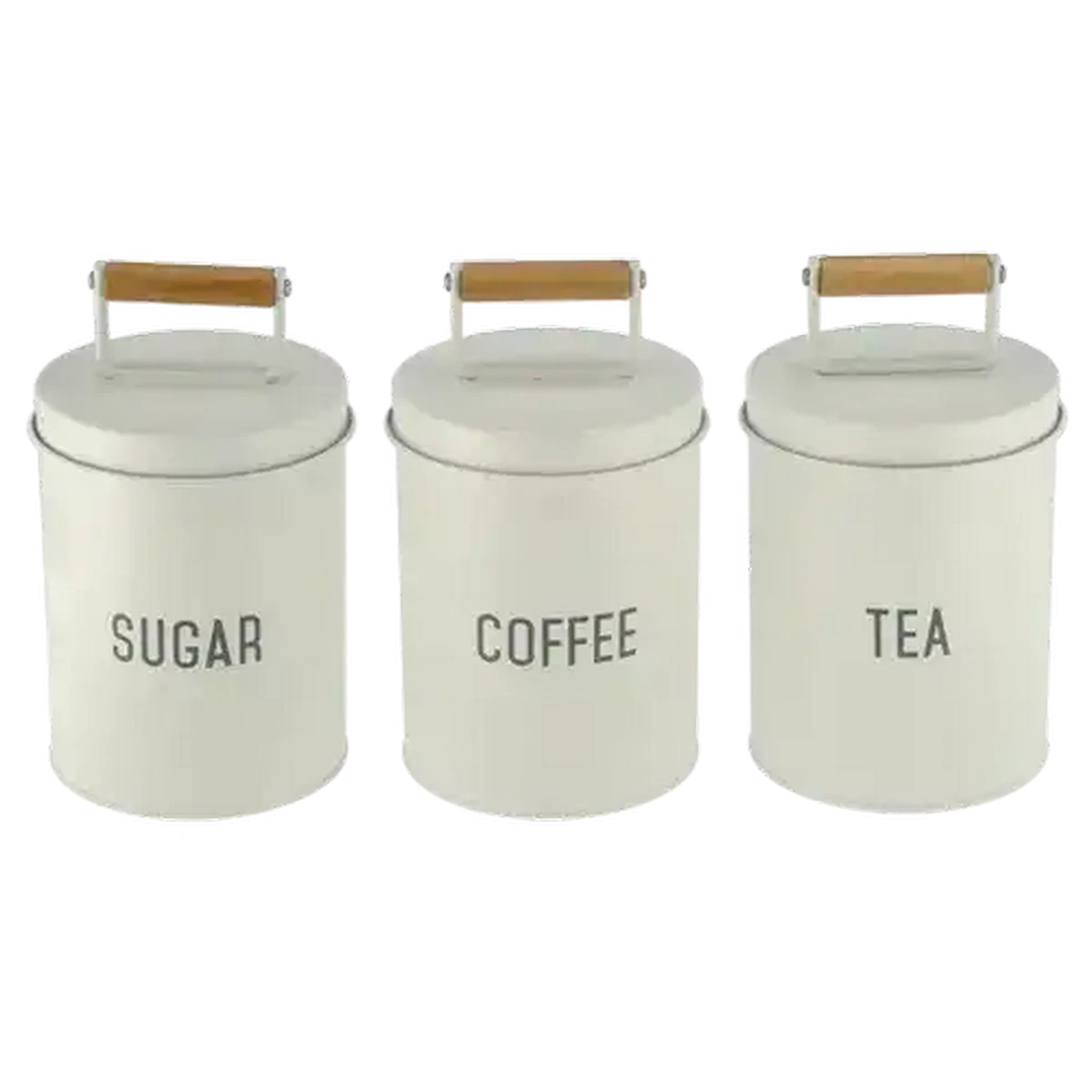 Checkers Sixty60 | Pearl Iron Tea Coffee Sugar Canister Set 3 Piece