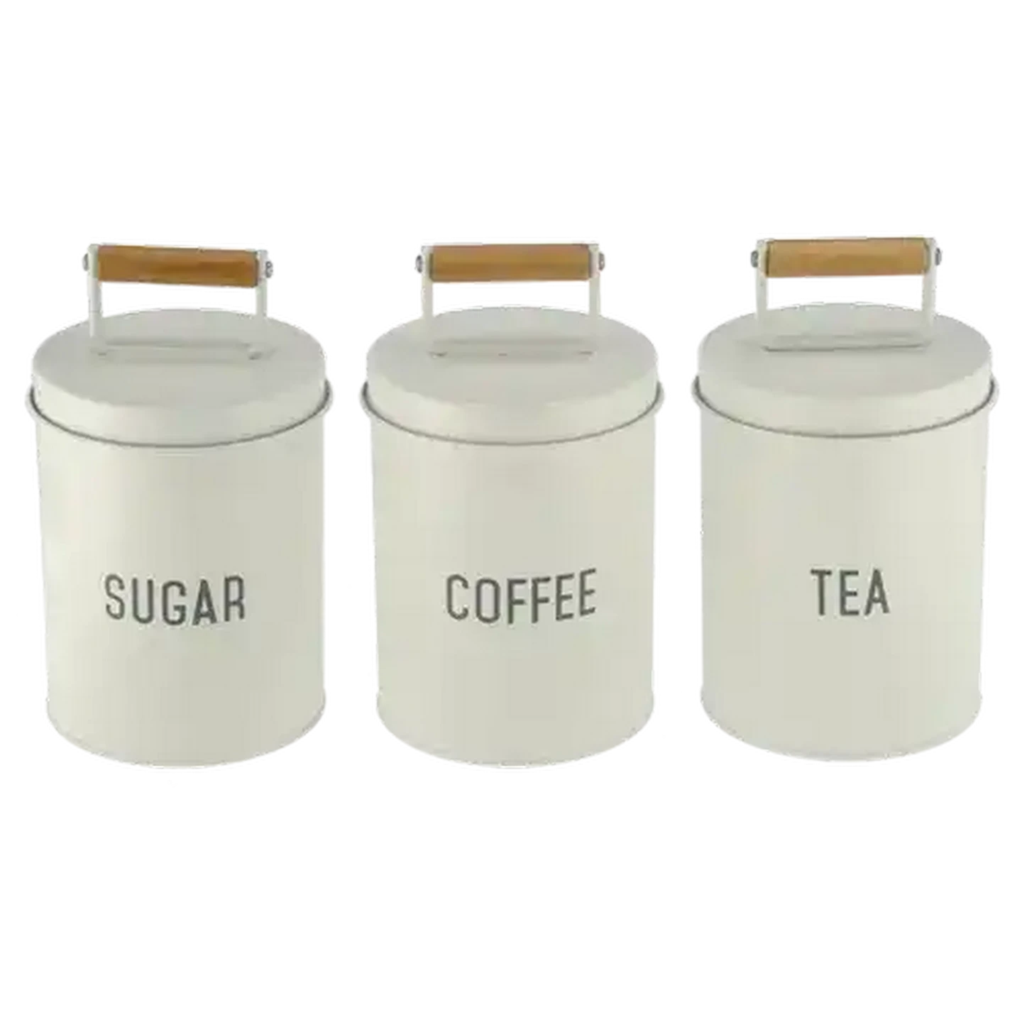 Checkers Sixty60 | Pearl Iron Tea Coffee Sugar Canister Set 3 Piece