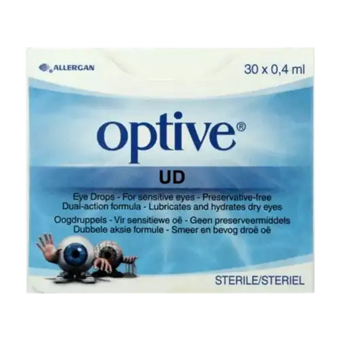 Image of Allergan Optive UDV Lubricant Eye Drops 30 x 0.4ml