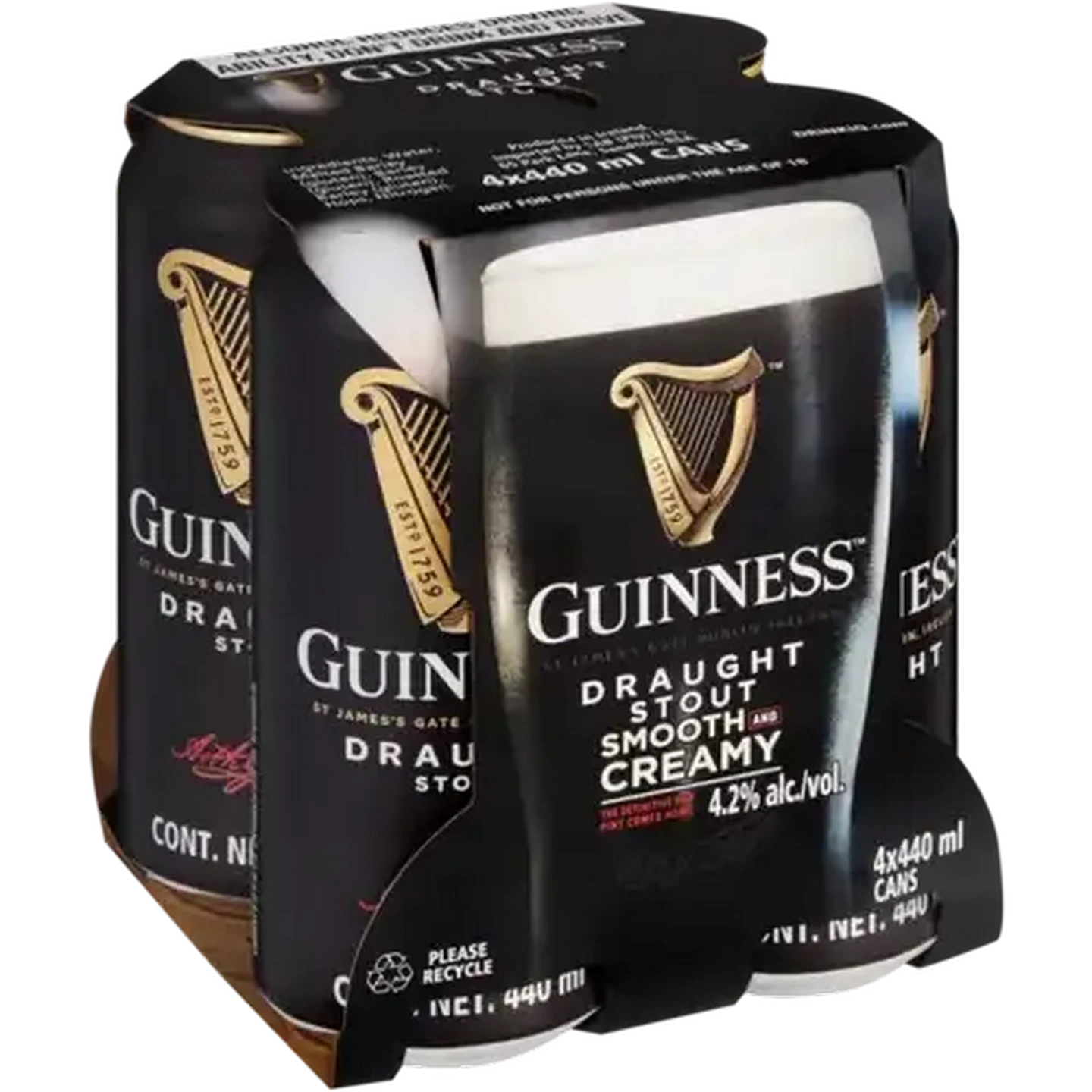 Checkers Sixty60 | Guinness Draught Stout Beer Cans 4 x 440ml