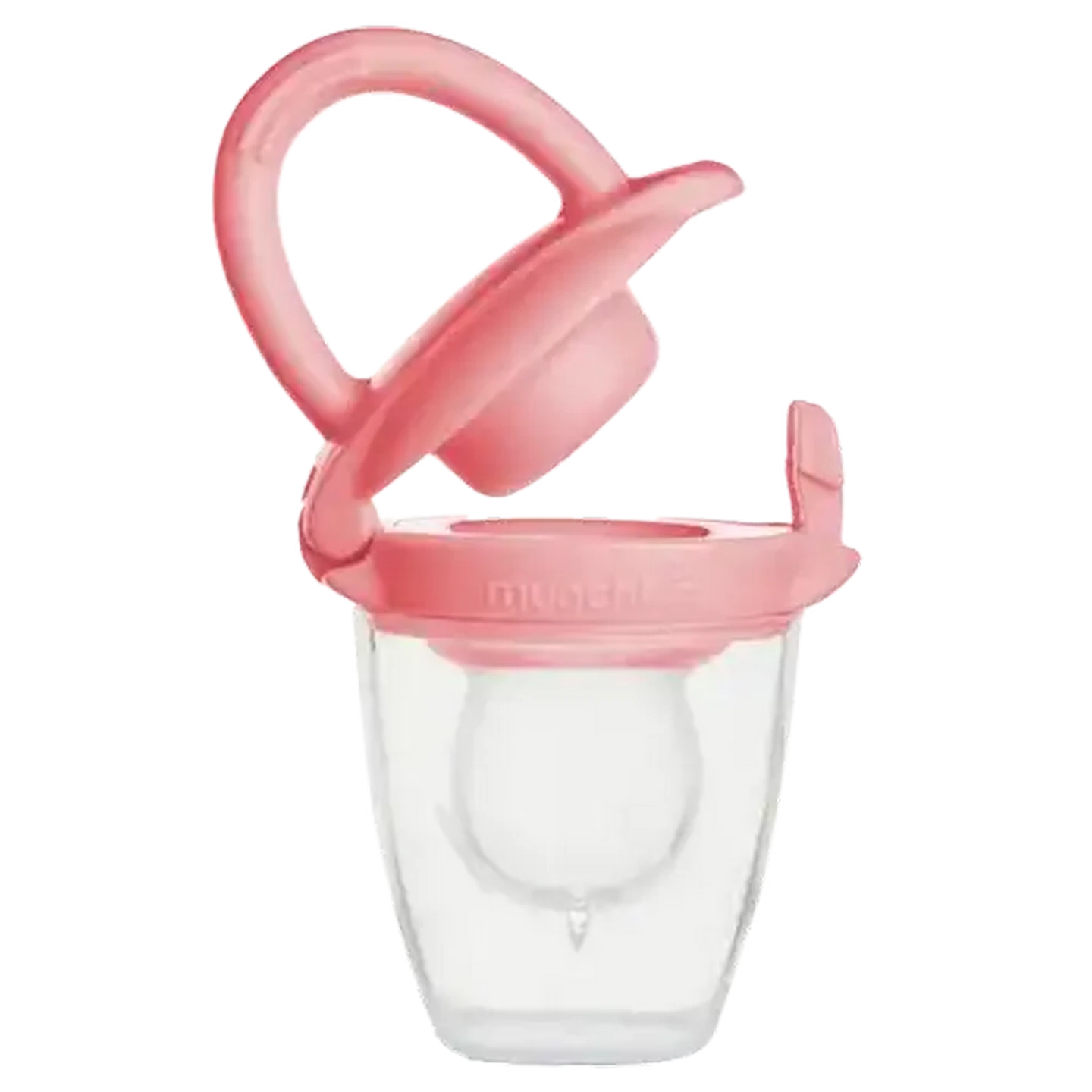 Image of Munchkin Pink Silicone Baby Food Feeder