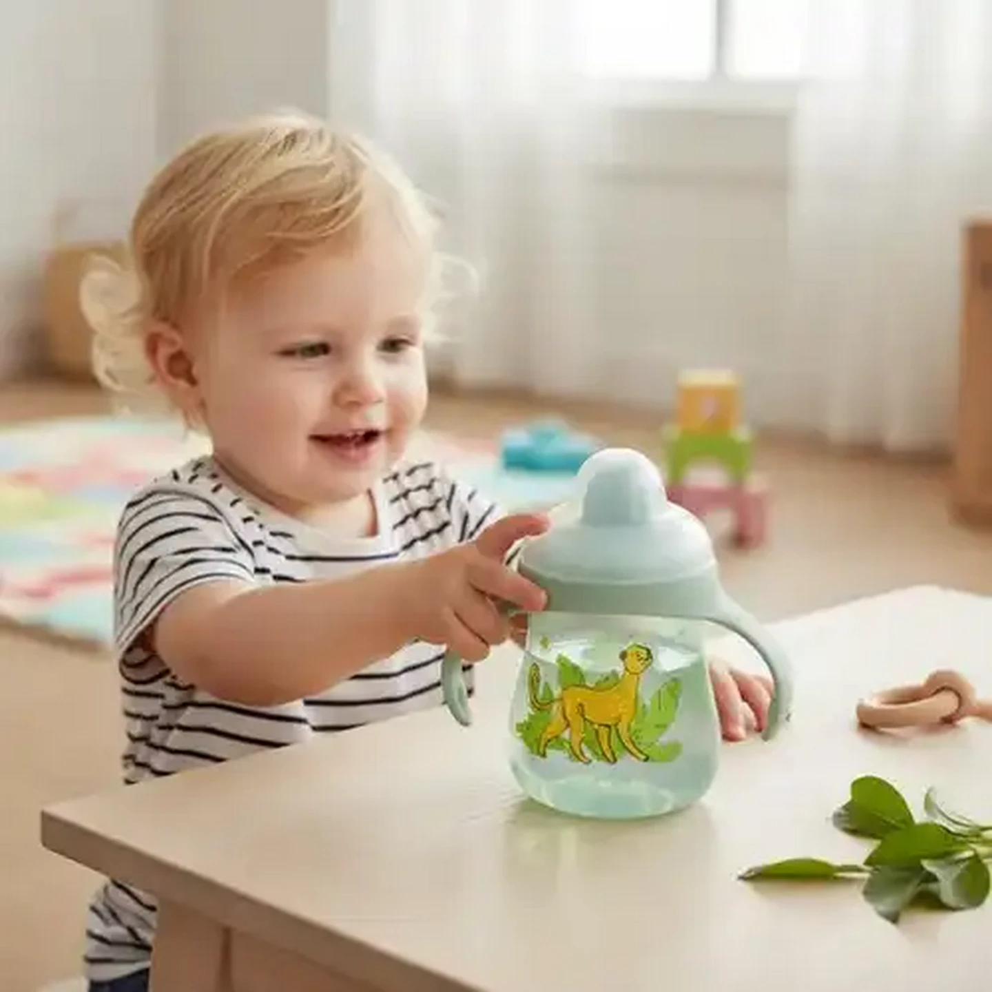 Image of Jolly Tots Gripper Cup with Handles 250ml 6 Months + (Design May Vary)