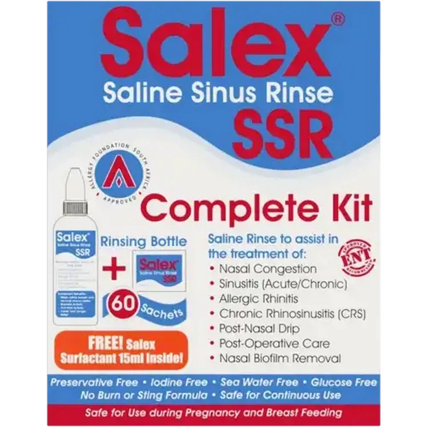 Image of Salex Saline Sinus Rinse SSR Kit