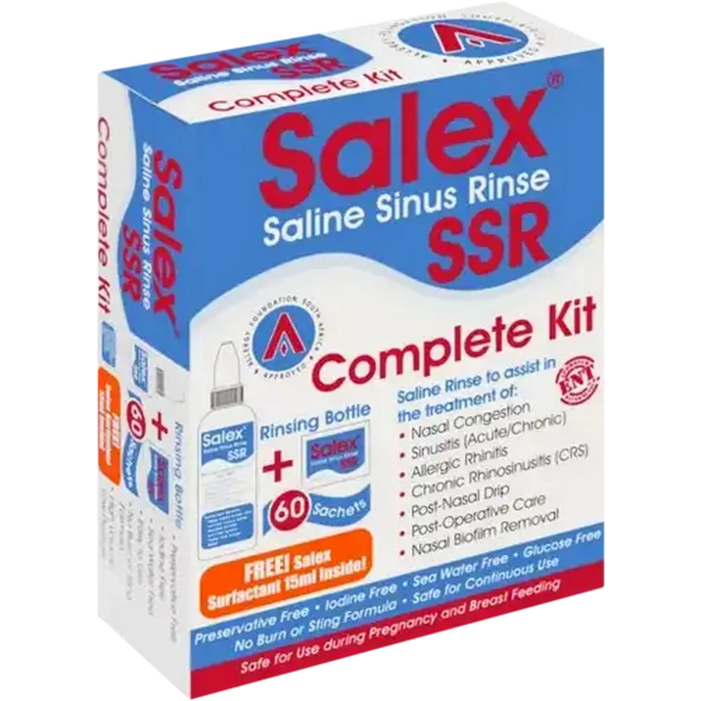 Image of Salex Saline Sinus Rinse SSR Kit