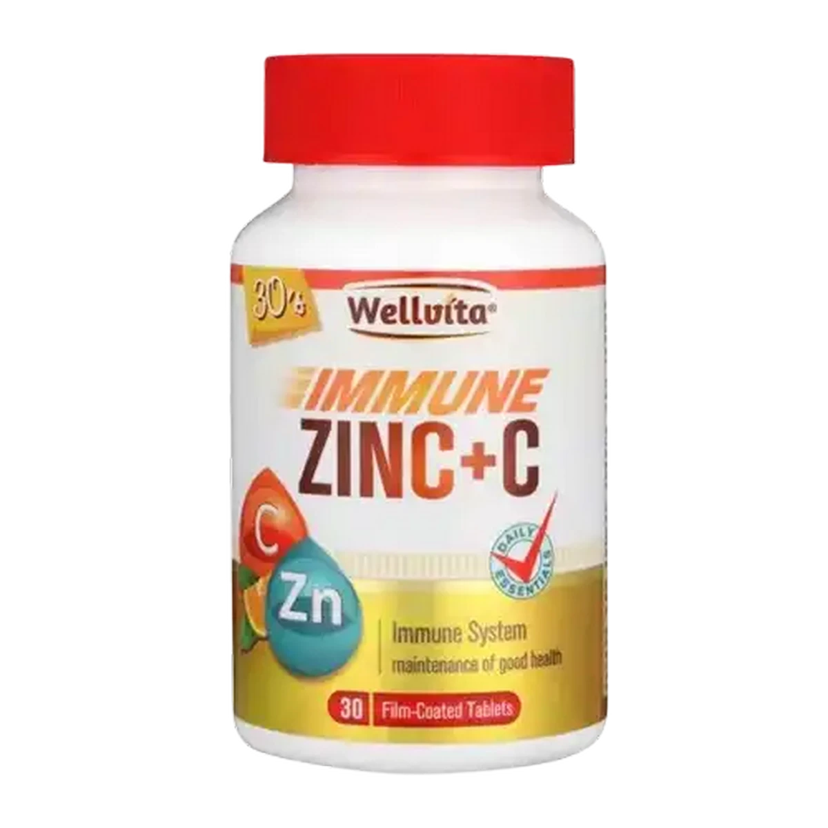 Checkers Sixty60 | Wellvita Immune Support Zinc+C Tablets 30 Pack