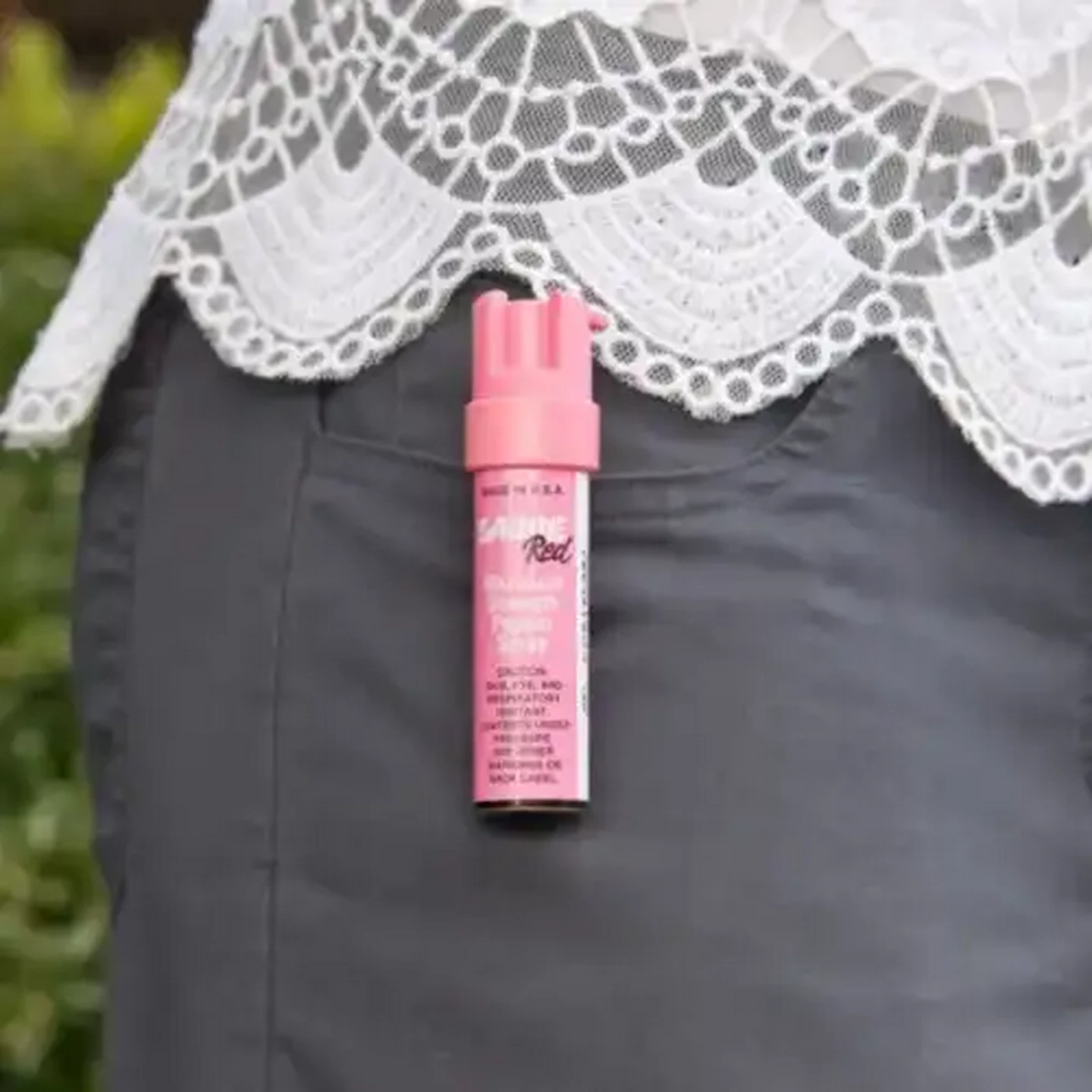 Image of SABRE Pink Pocket Unit Pepepr Spray With Clip