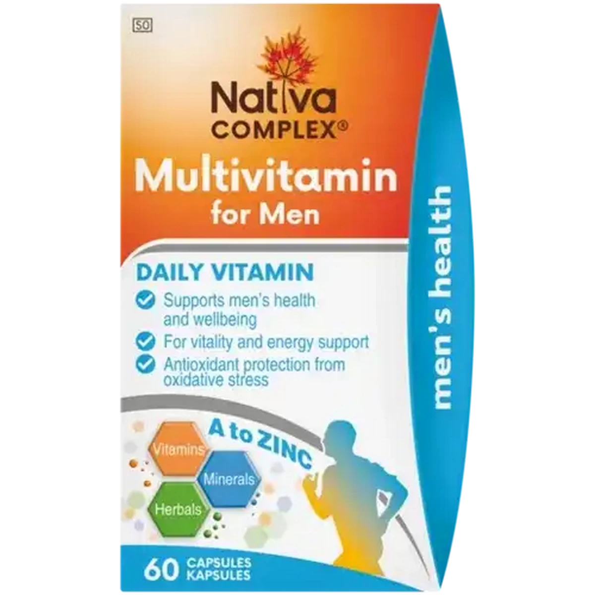 Checkers Sixty60 | Nativa Multivitamin Capsules for Men 60 Pack