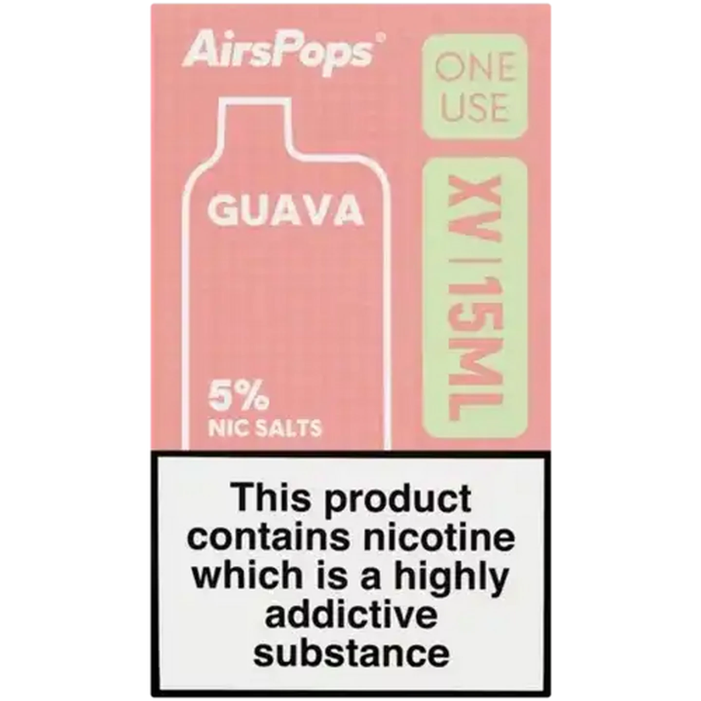 Checkers Sixty60 | AirsPops ONE USE XV Guava 5% Rechargeable