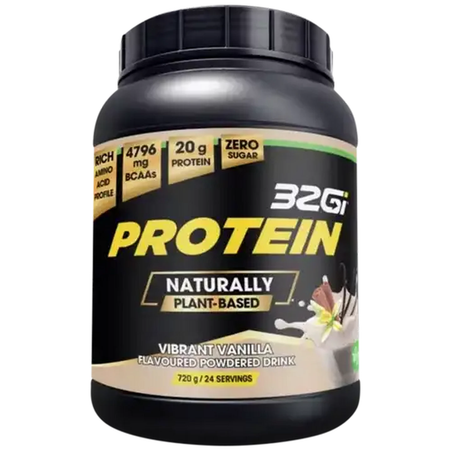 Image of 32Gi Protein Vanilla Flavoured Plant-Based Protein Powder 720g