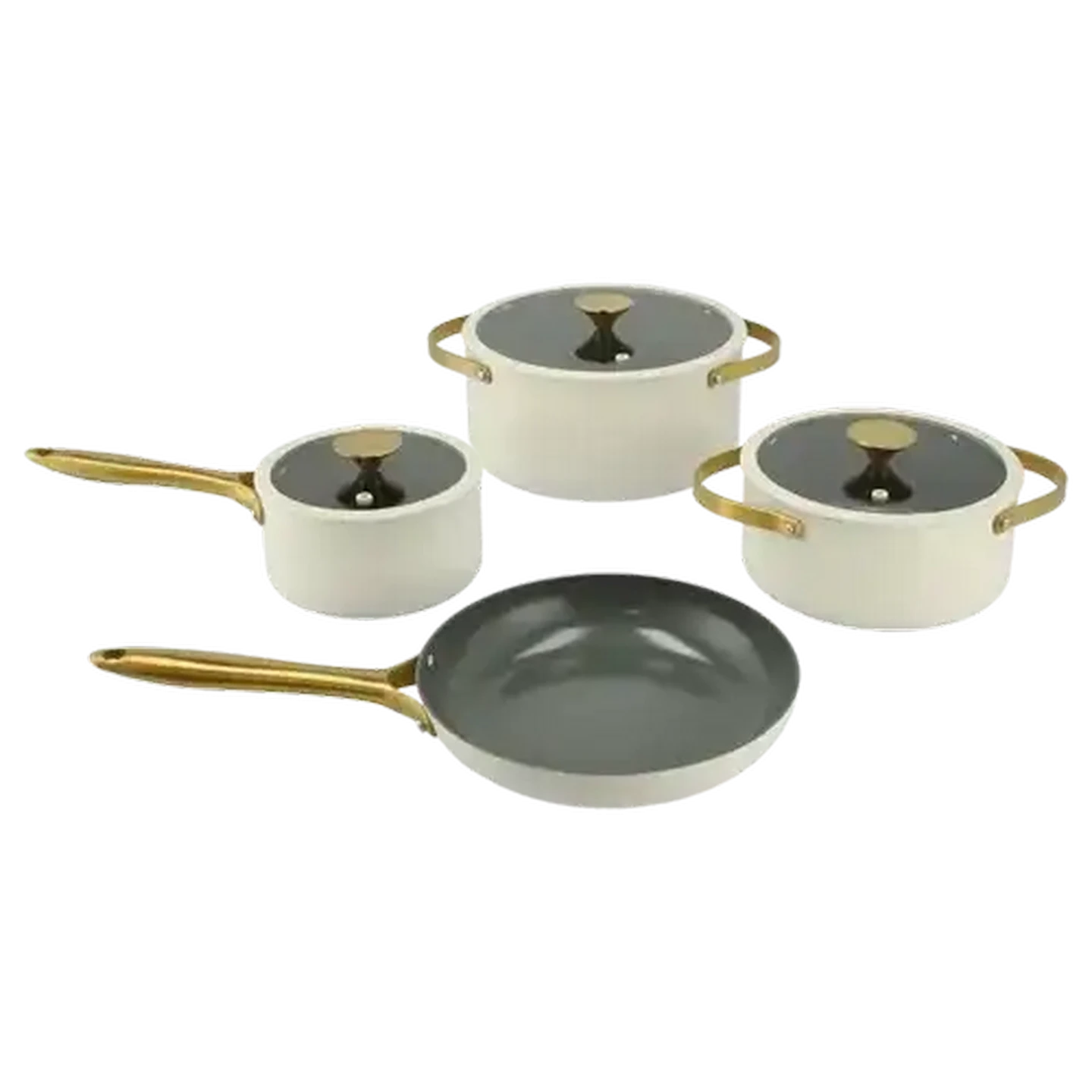 Checkers Sixty60 | Agean Golden Cream Aluminium Cookware Set 7 Piece