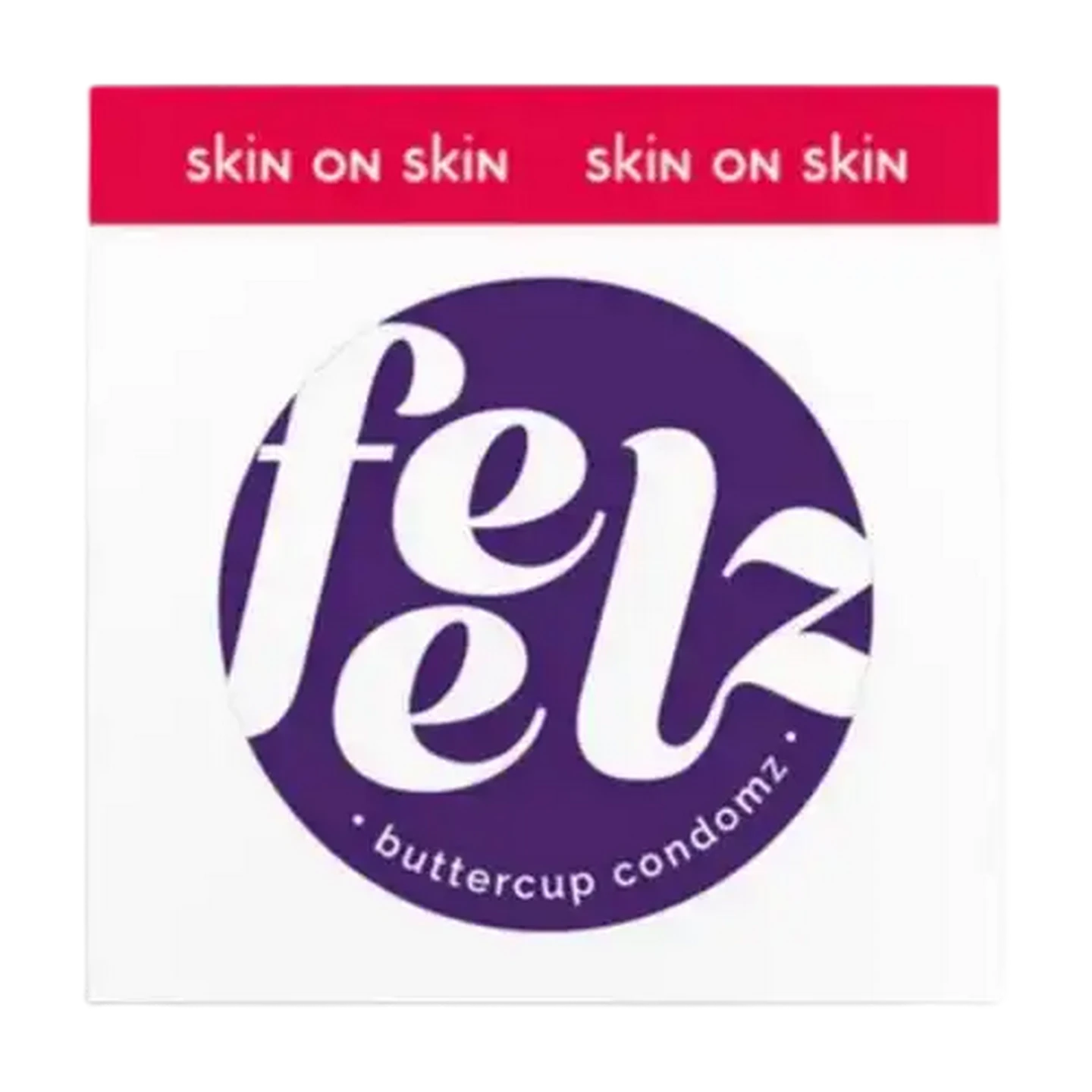 Image of Feelz Skin on Skin Buttercup Condoms 3 Pack
