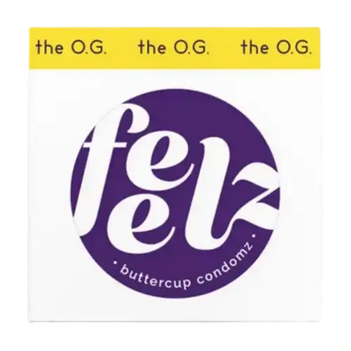 Image of Feelz O.G Buttercup Condoms 3 Pack