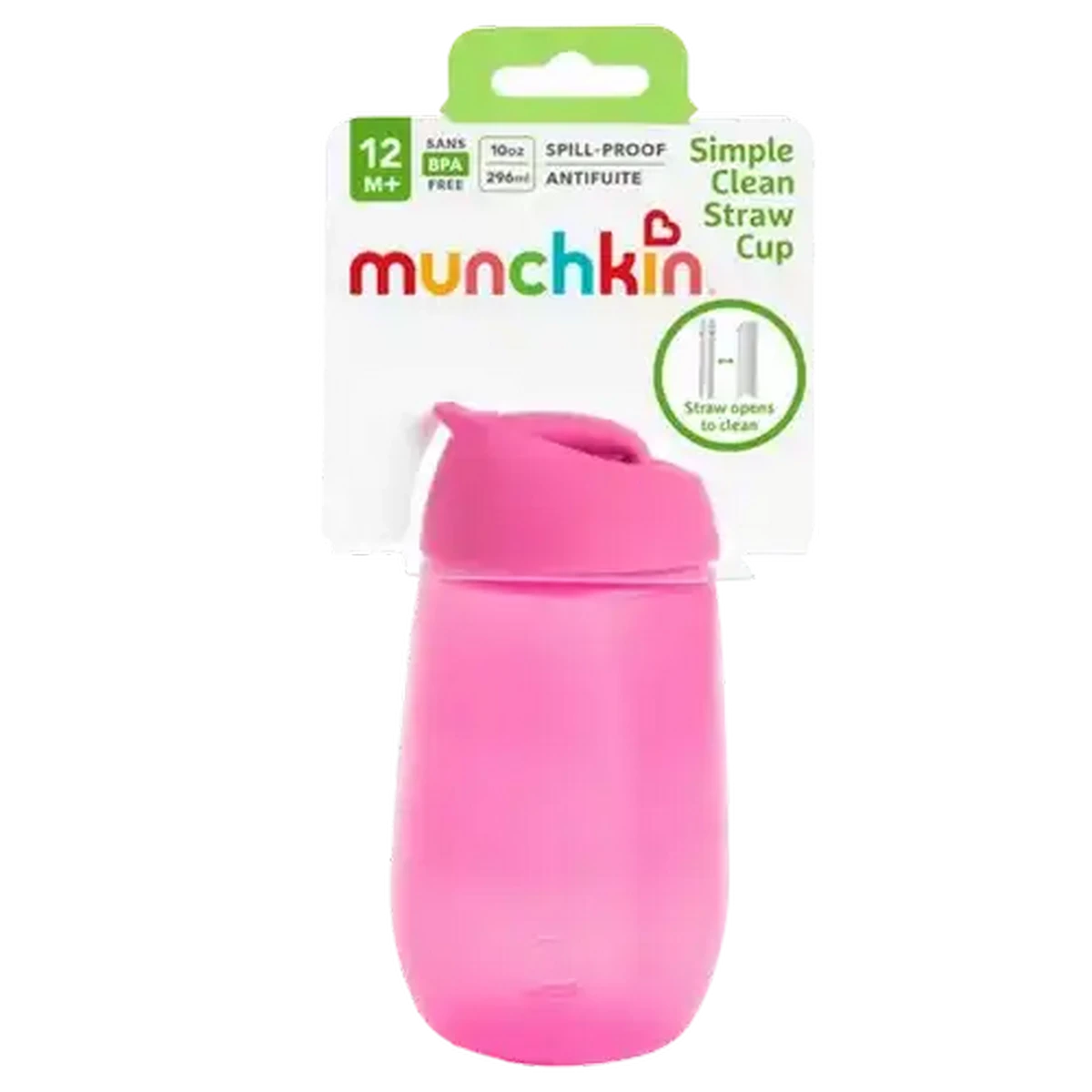 Checkers Sixty60 | Munchkin Pink Simple Straw Cup 185ml
