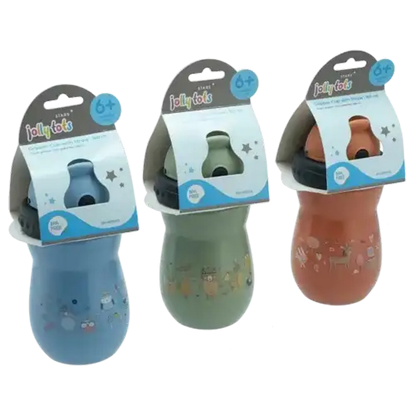 Image of Jolly Tots Sipper Straw Cup 360ml 6 Months + (Design May Vary)