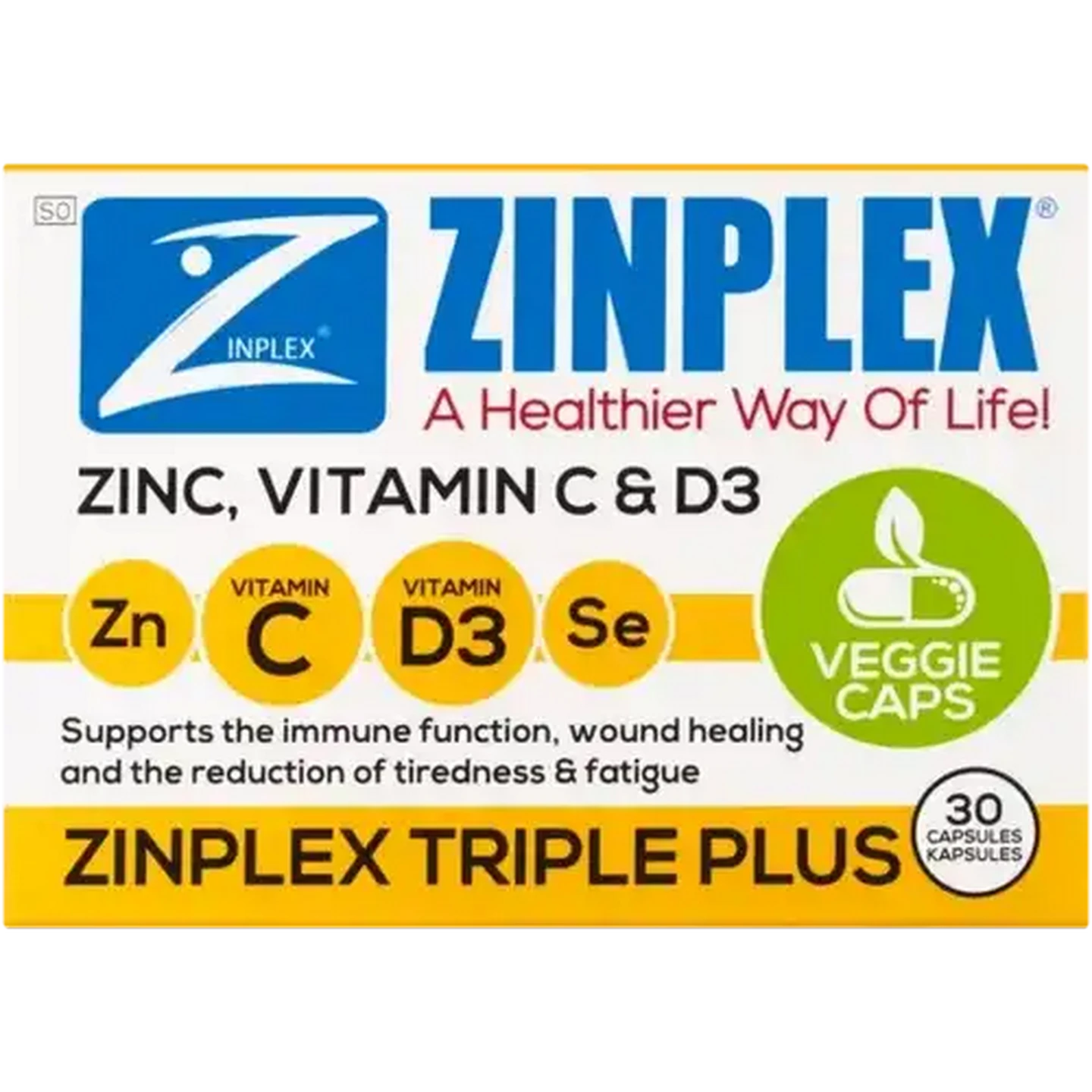 Checkers Sixty60 | Zinplex Triple Plus Veggie Capsules 30 Pack