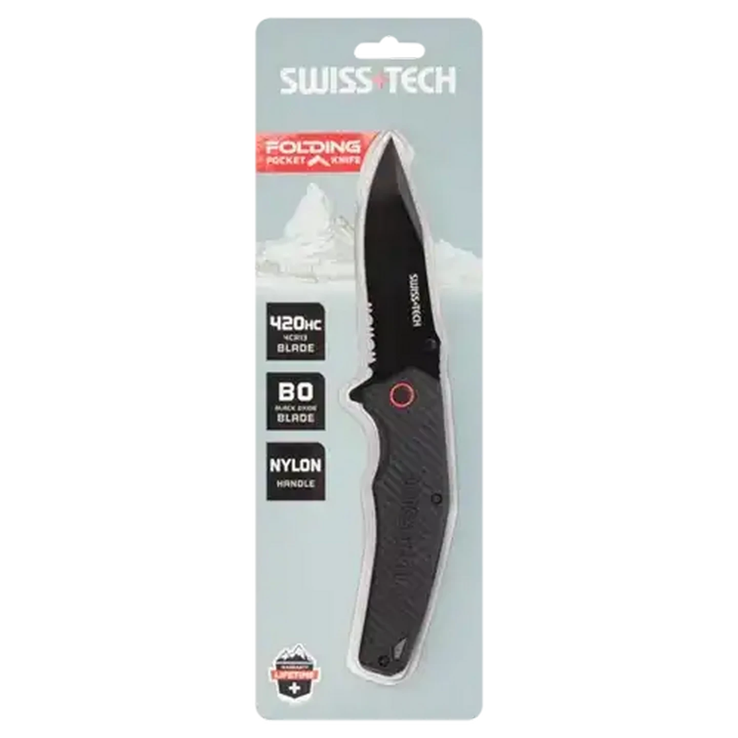 Checkers Sixty60 | SWISS+TECH Black Folding Pocket Knife