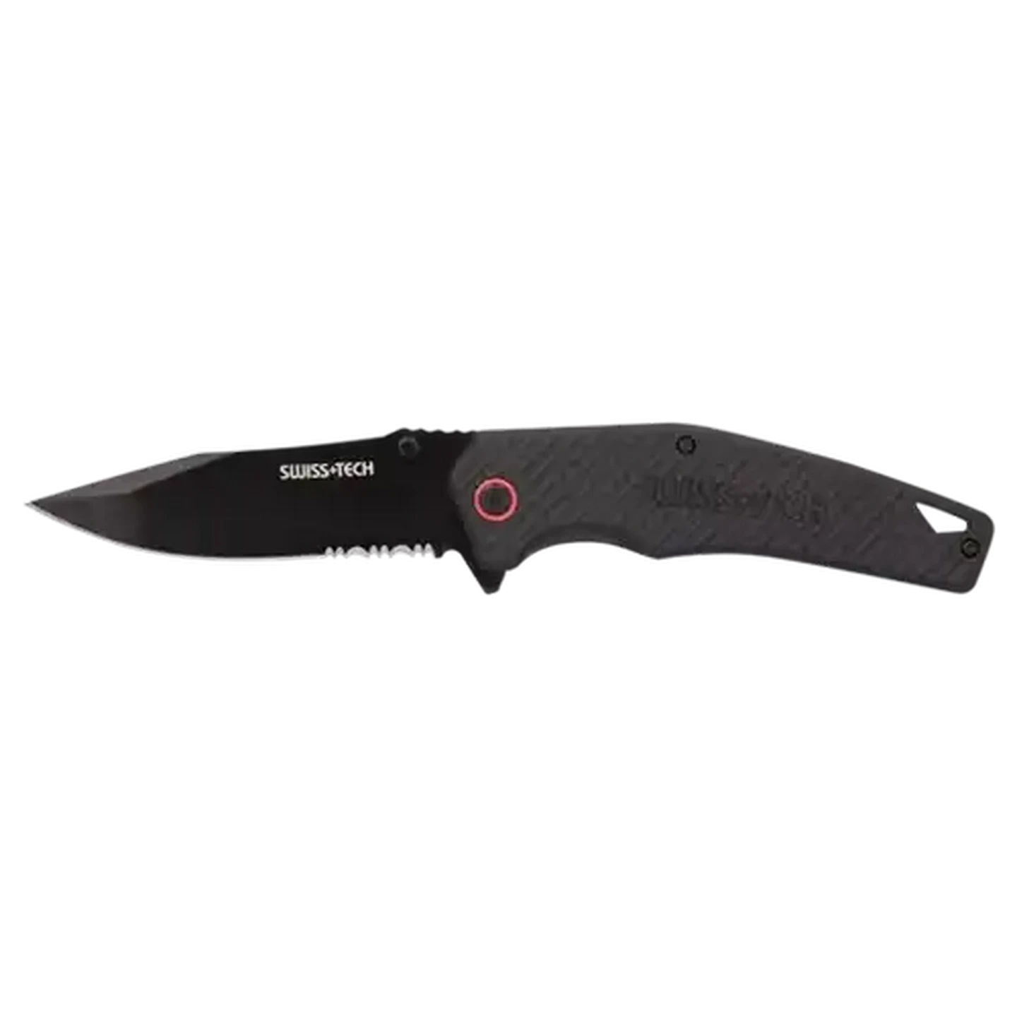 ソイリッチ Checkers Sixty60 | SWISS+TECH Black Folding Pocket Knife