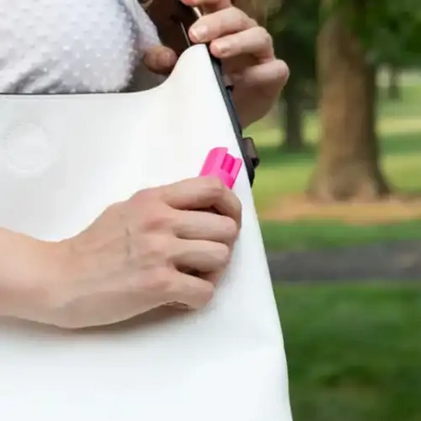 Image of SABRE Pink Camo Pepper Spray with Quick Release Key Ring