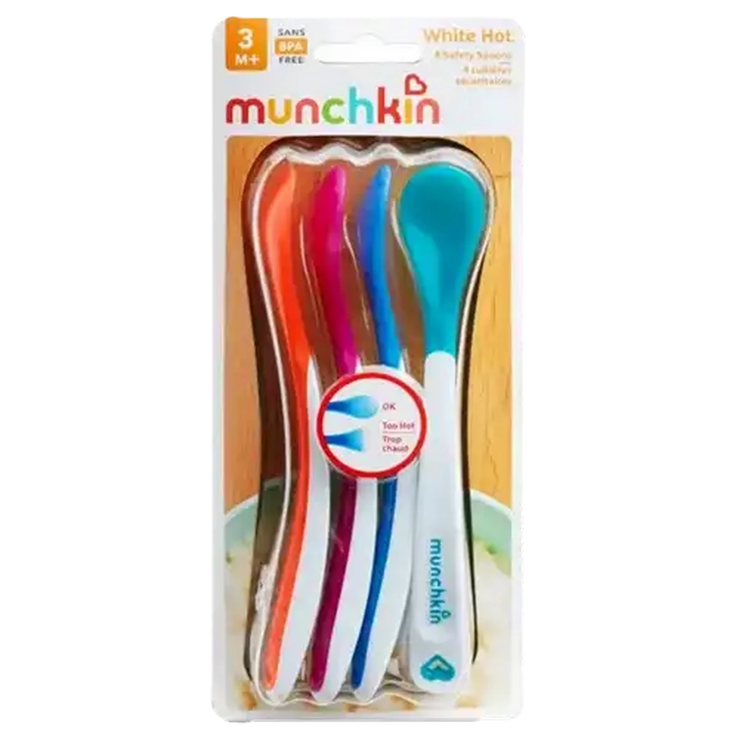Image of Munchkin White Hot Safety Spoon 4-Pack