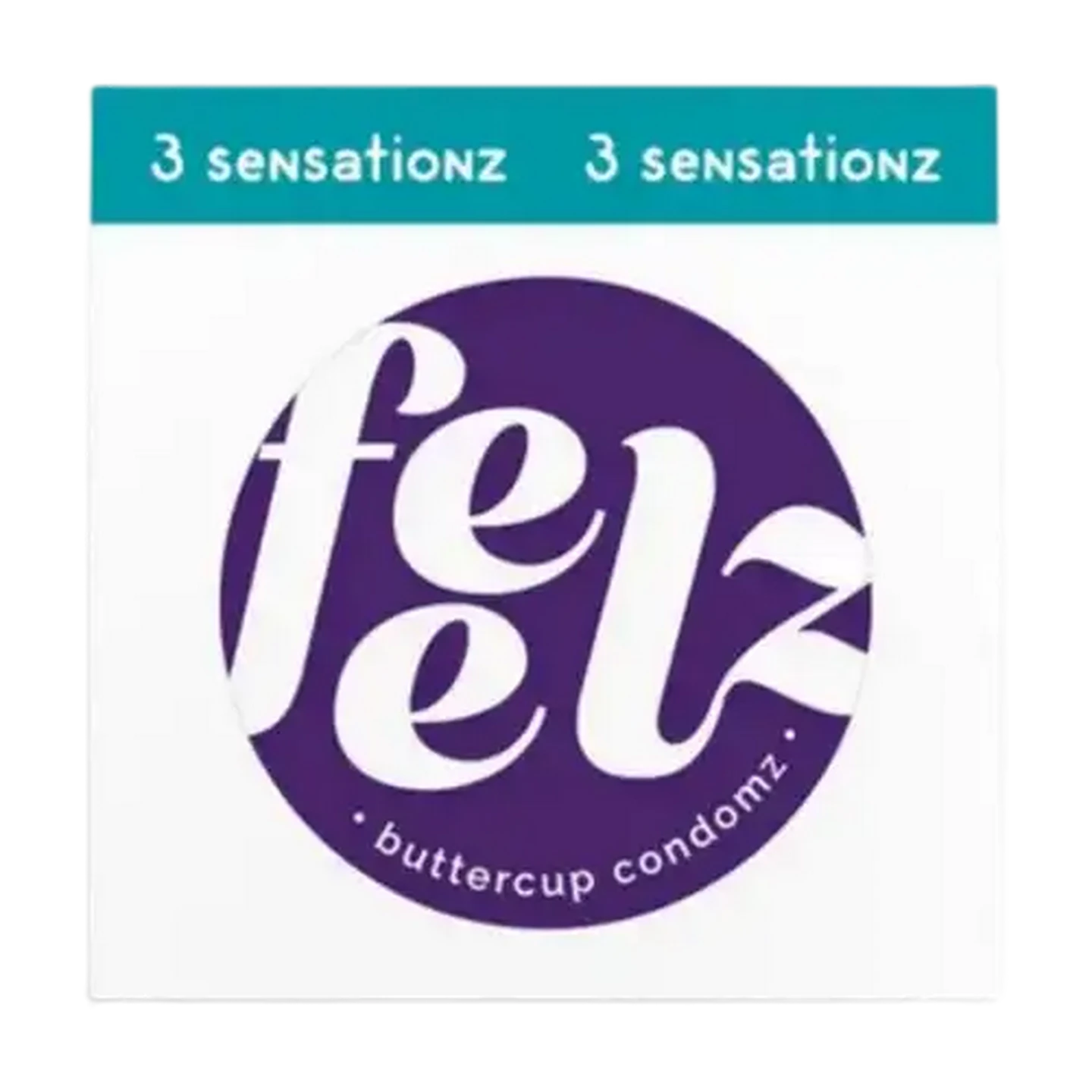 Image of Feelz Sensationz Buttercup Condoms 3 Pack